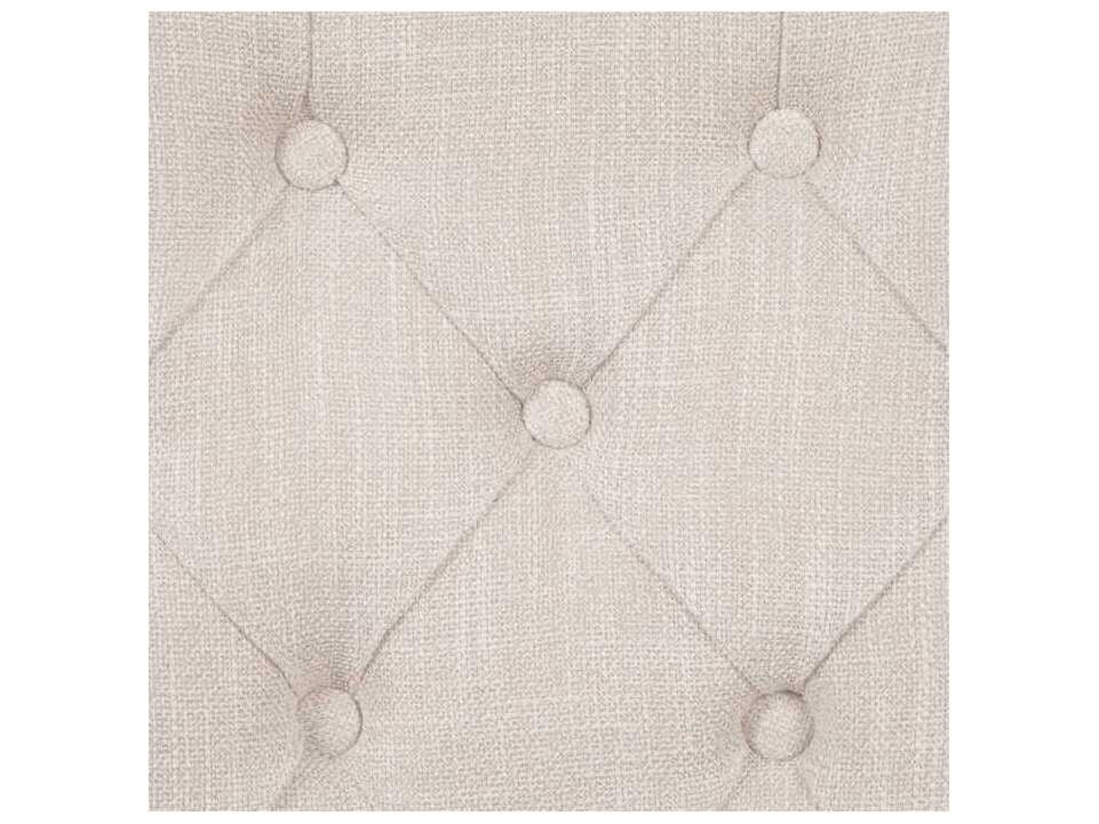 Acme Furniture Gerardo Solid Wood Beige Upholstered Armless Dining Chair Set of 2