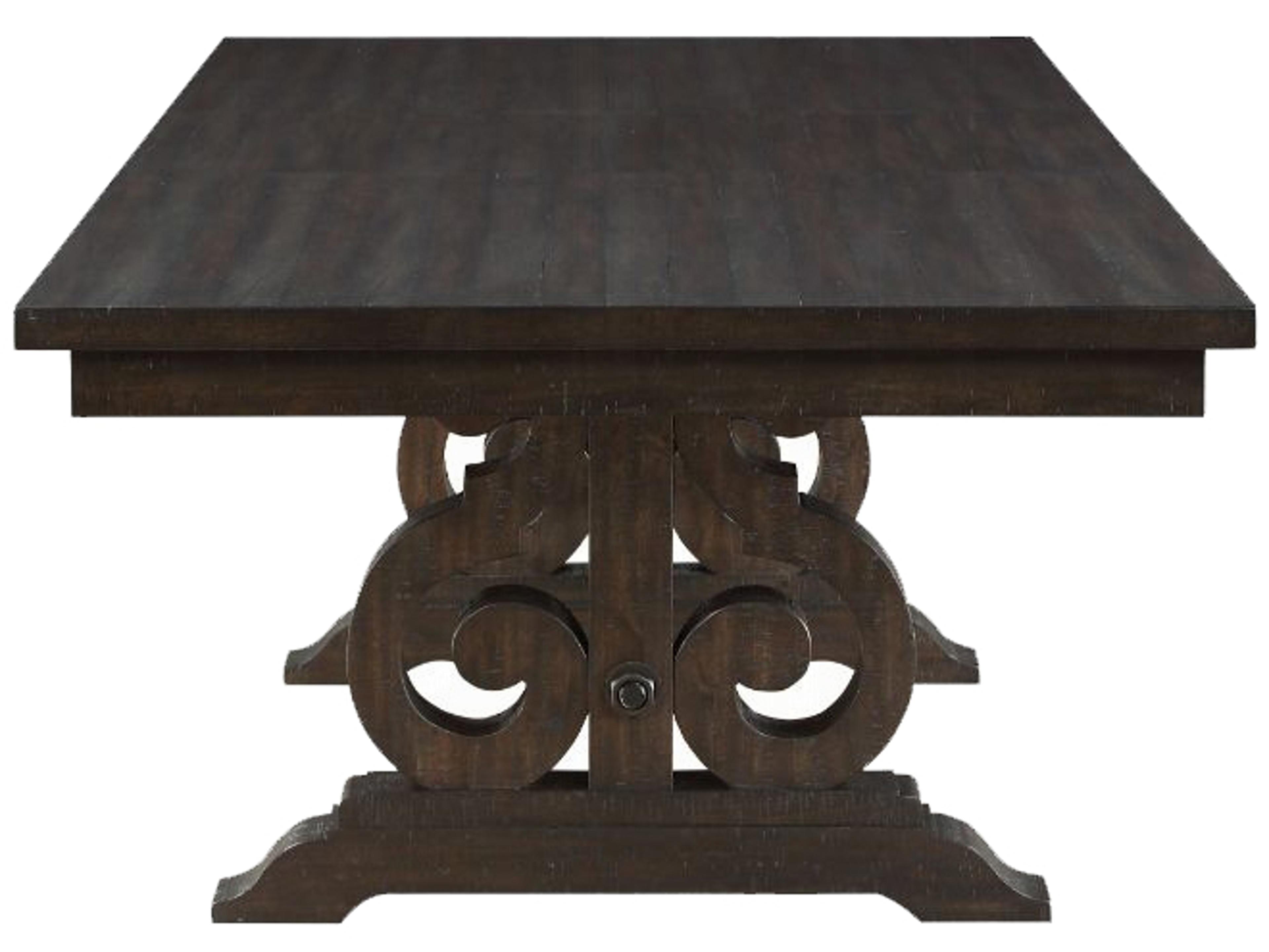 Acme Furniture Maisha Rectangular Wood Rustic Walnut Dining Table