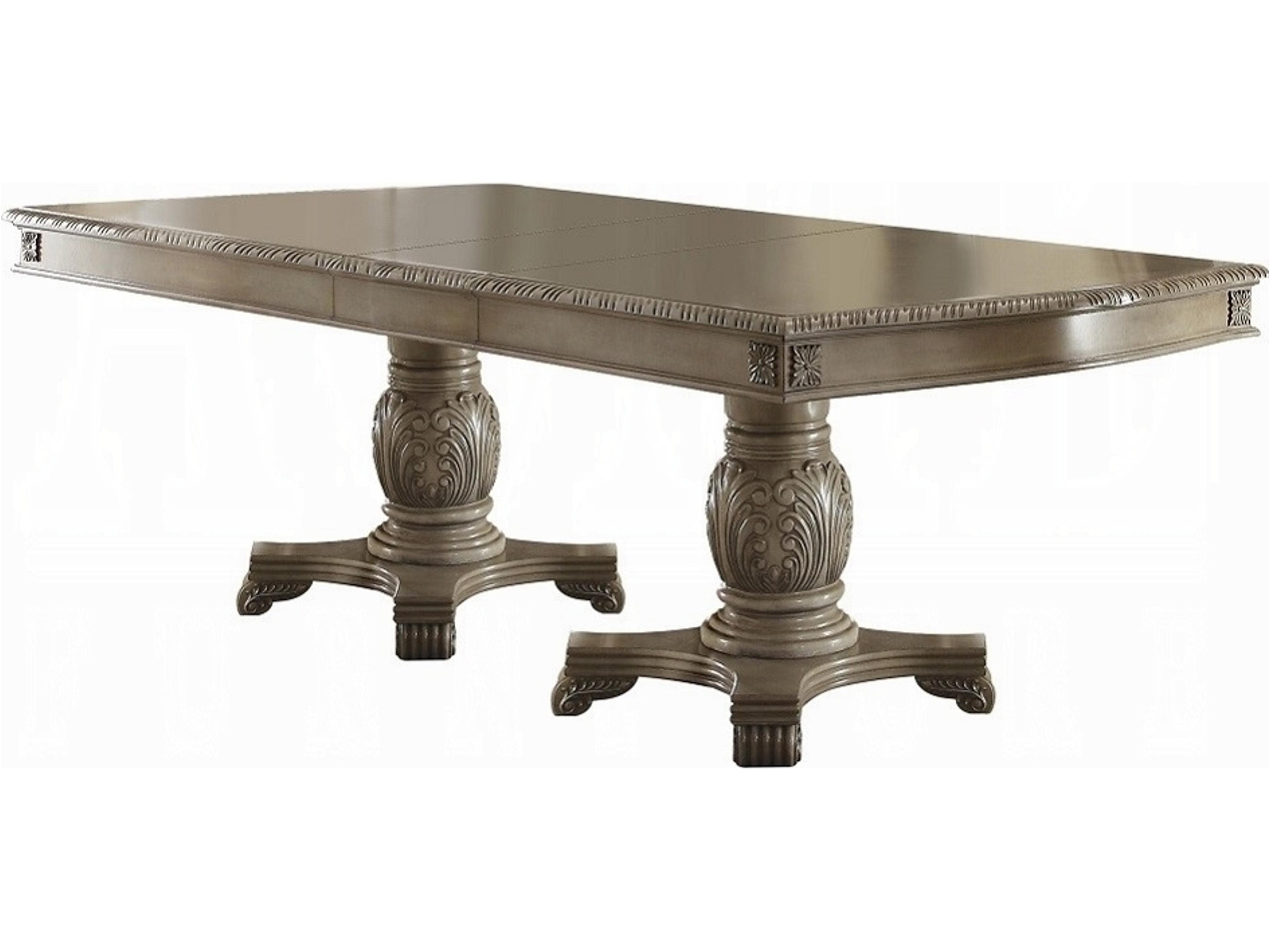 Chateau De Ville Rectangular Wood Antique White Dining Table