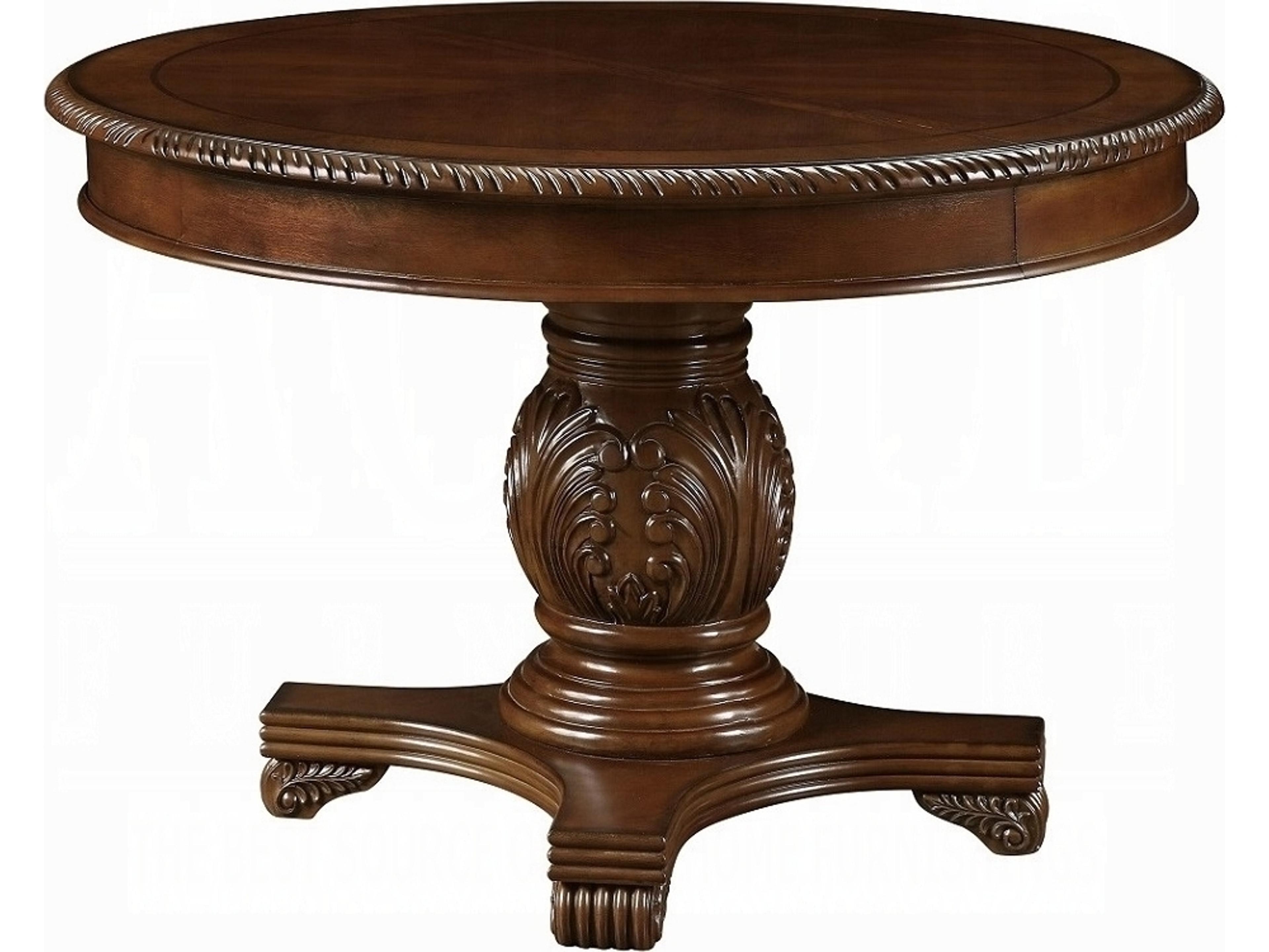 Chateau De Ville Round Wood Cherry Dining Table