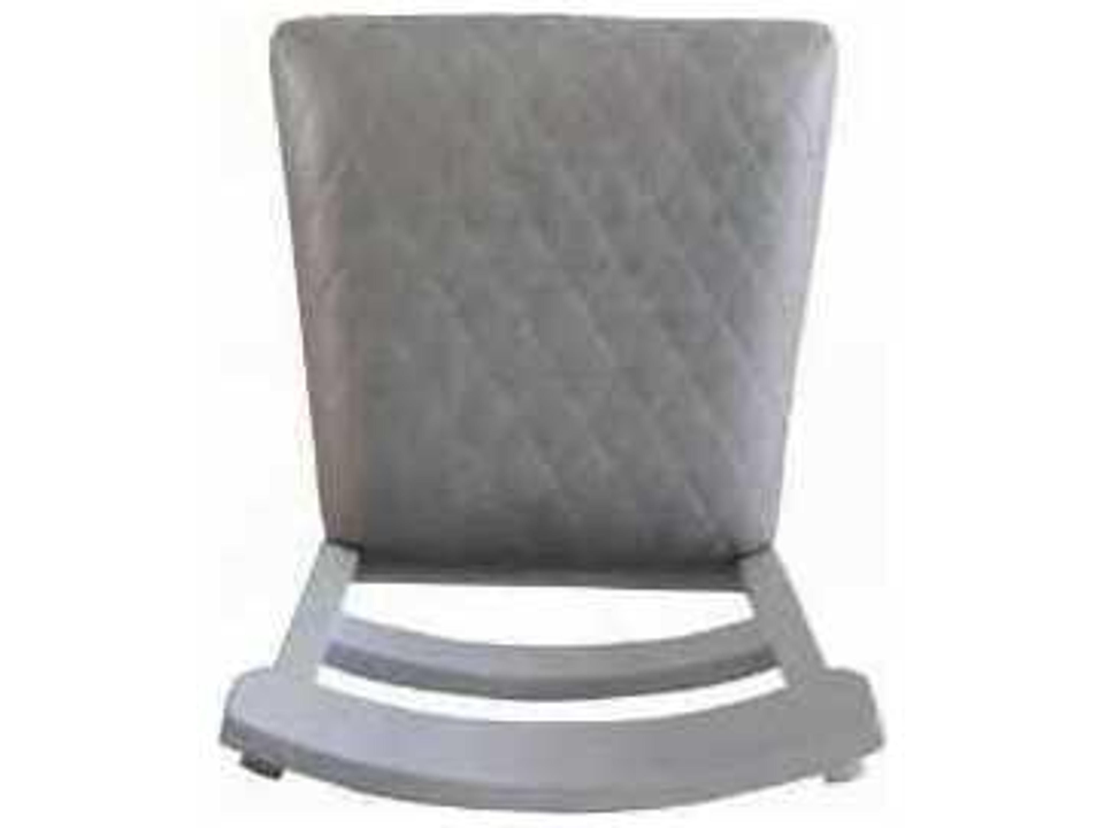 Acme Furniture House Marchese Rubberwood Gray Upholstered Armless Dining Chair Set of 2