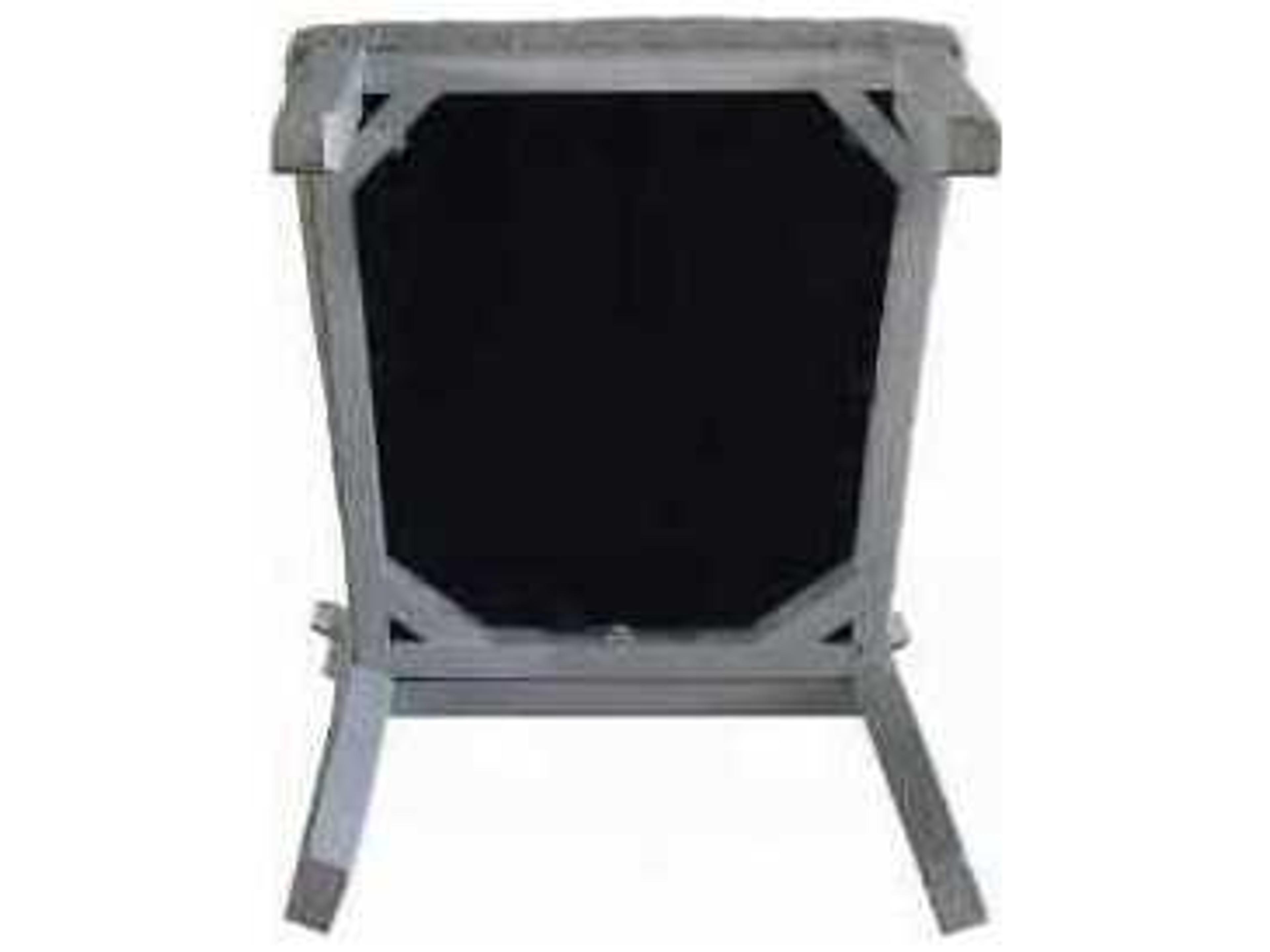 Acme Furniture House Marchese Rubberwood Gray Upholstered Armless Dining Chair Set of 2