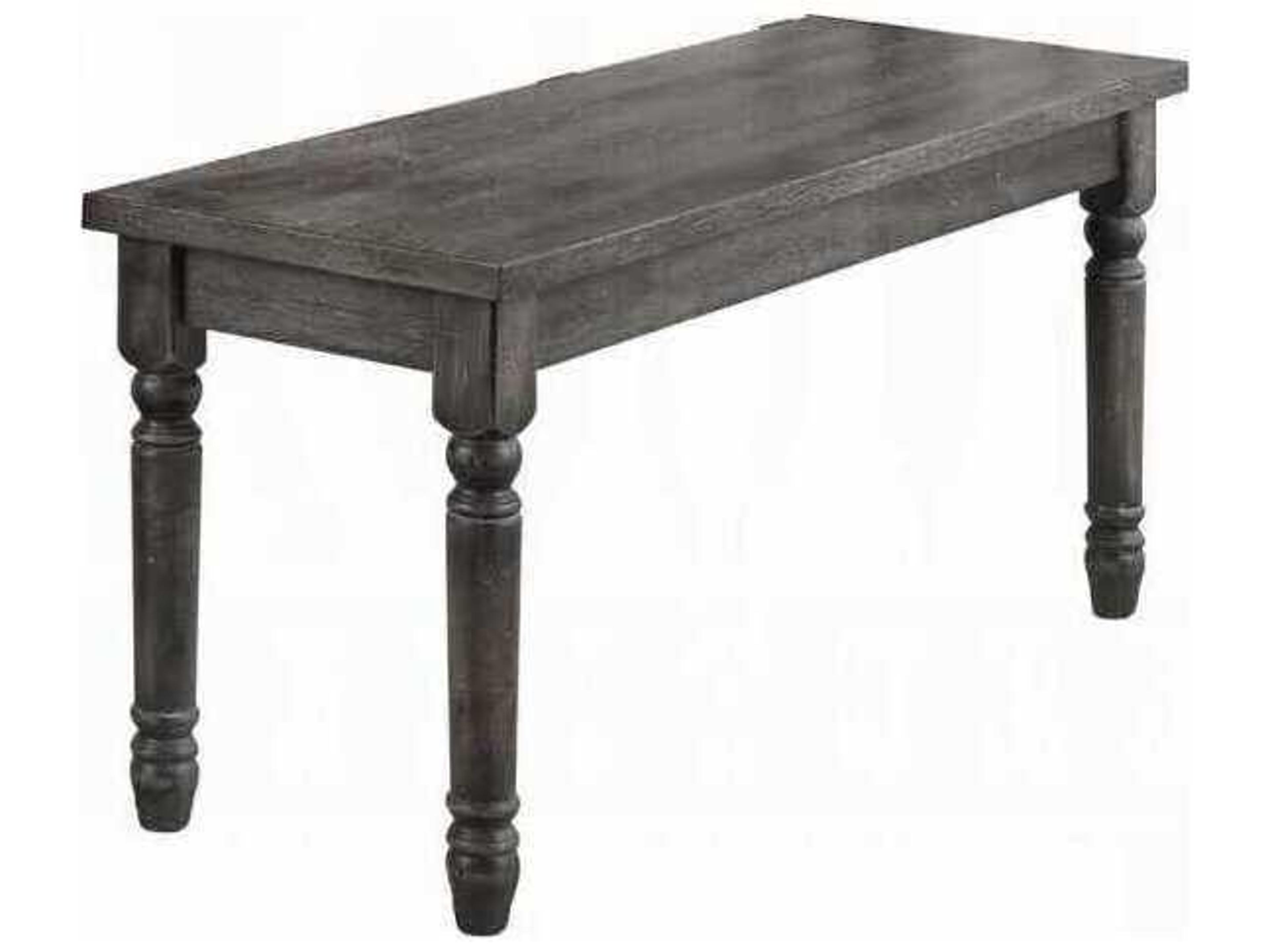 Wallace Weathered Gray Accent Bench