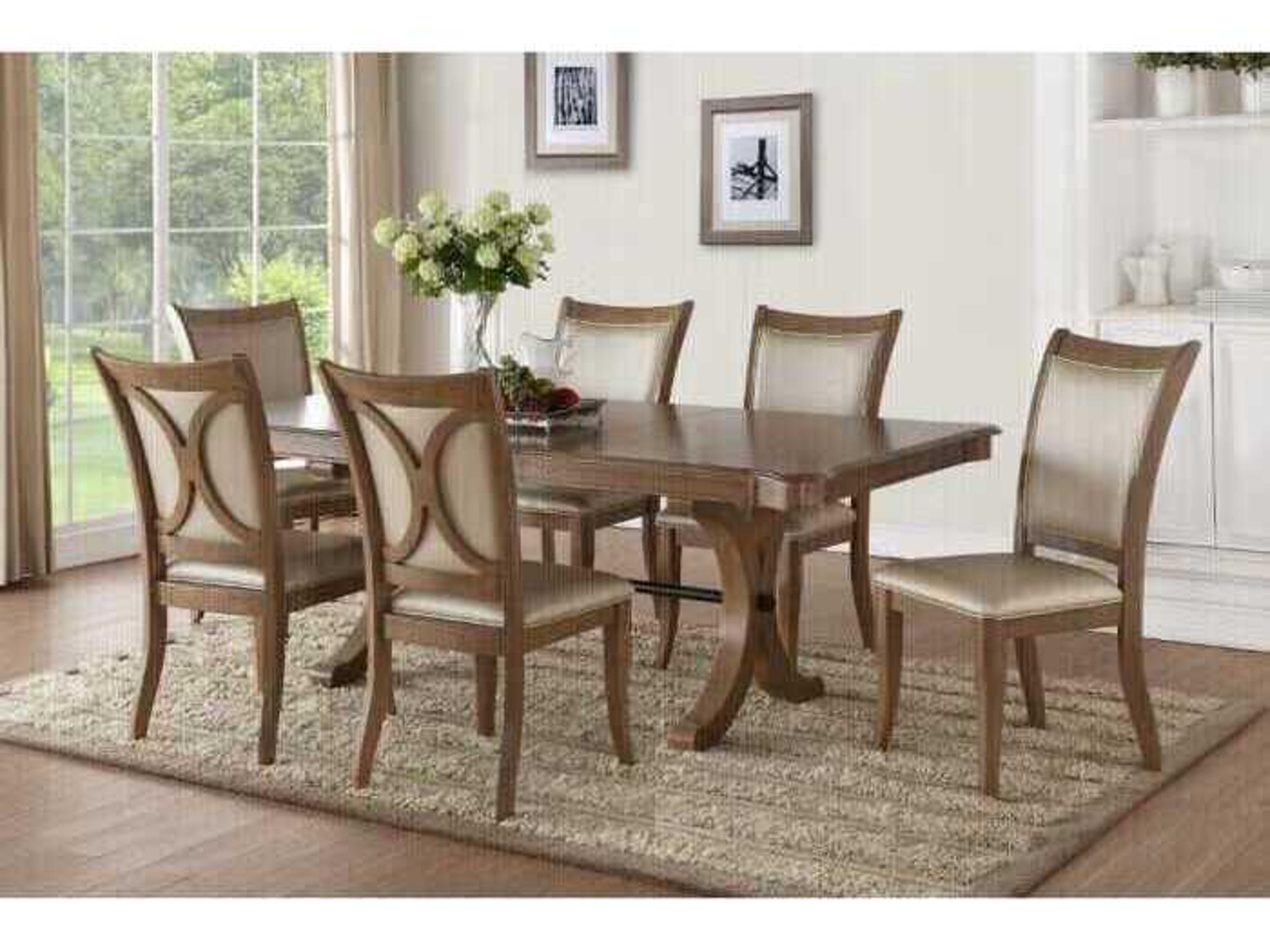 Acme Furniture Harald Rectangular Wood Gray Oak Dining Table