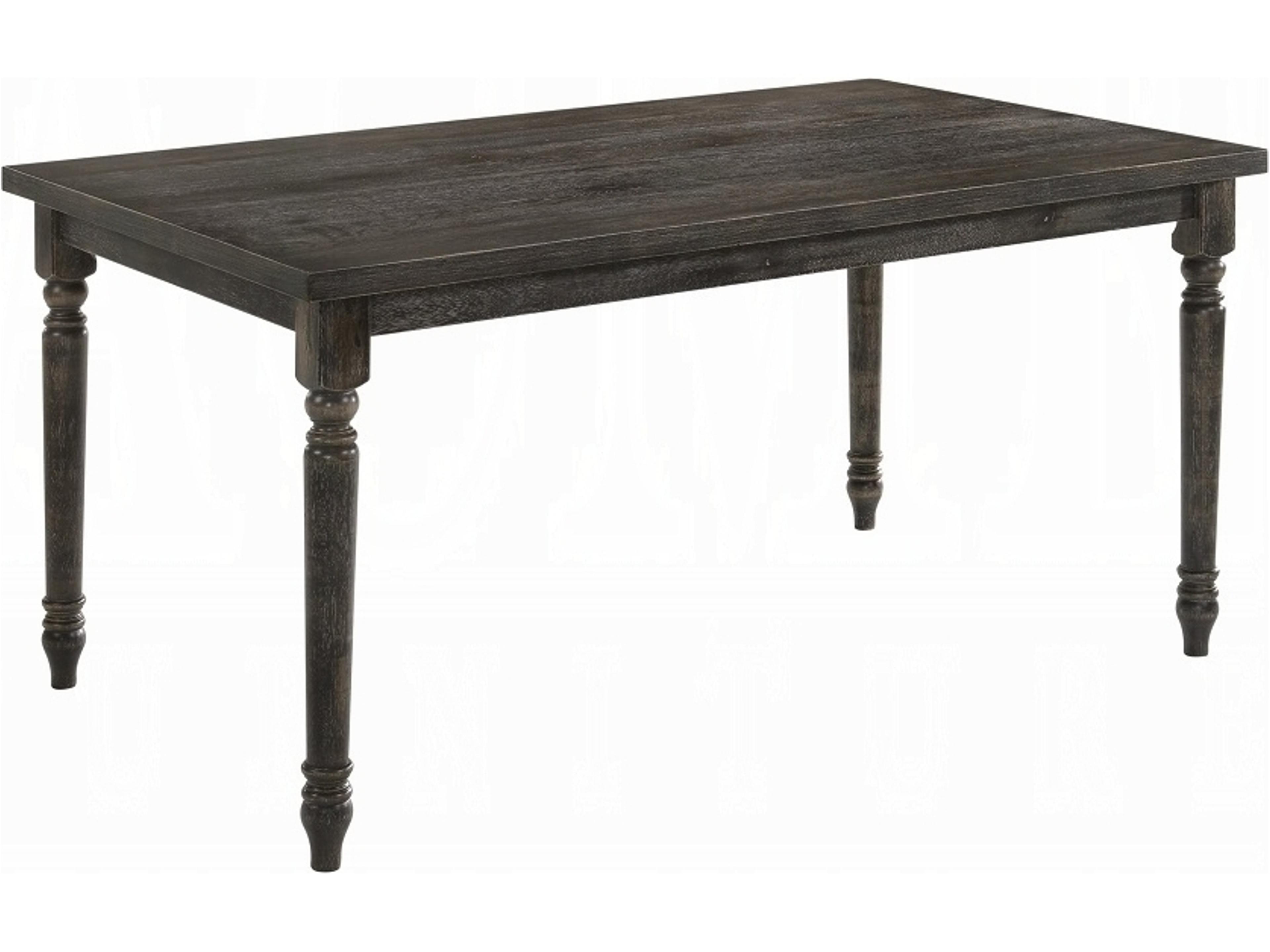 Claudia Ii Rectangular Wood Weathered Gray Dining Table