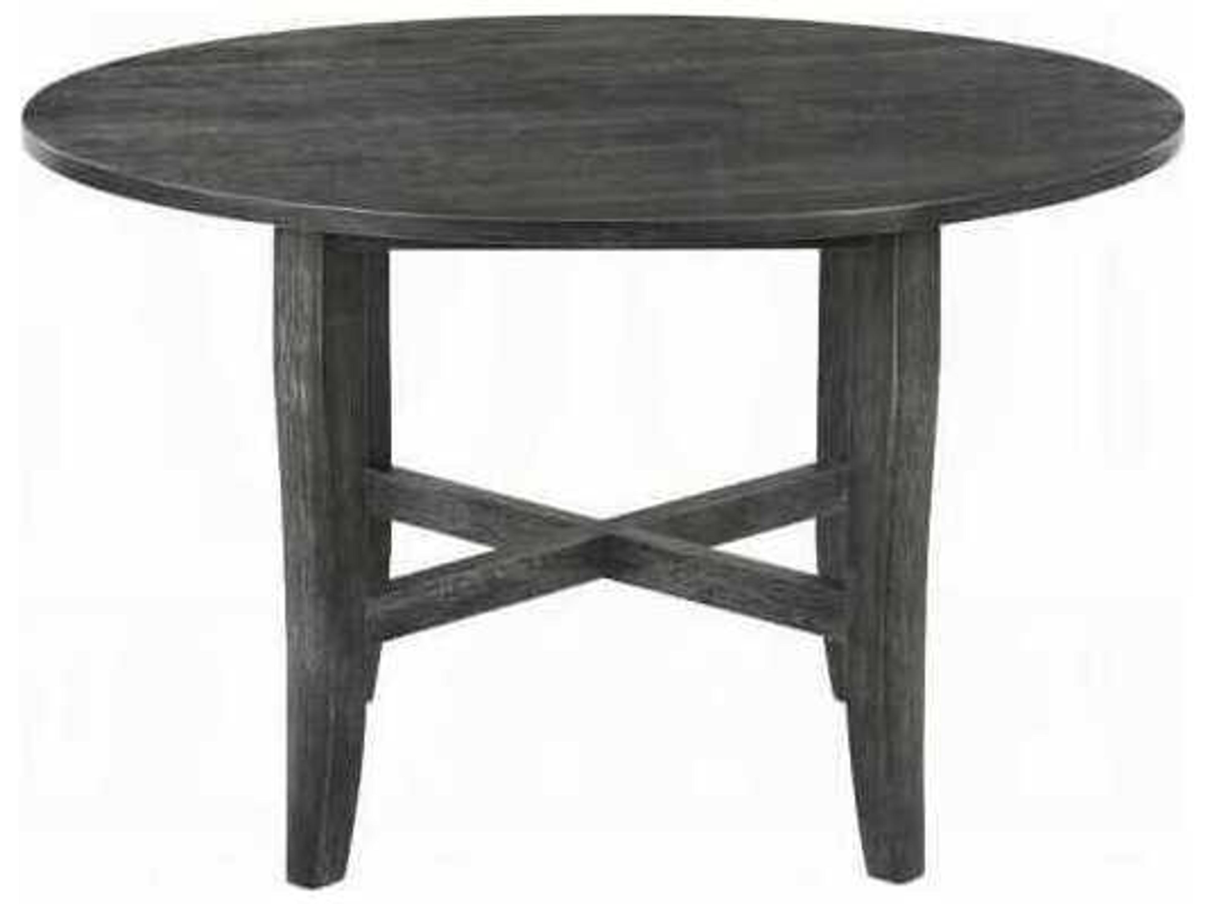 Acme Furniture Kendric Round Wood Rustic Gray Dining Table