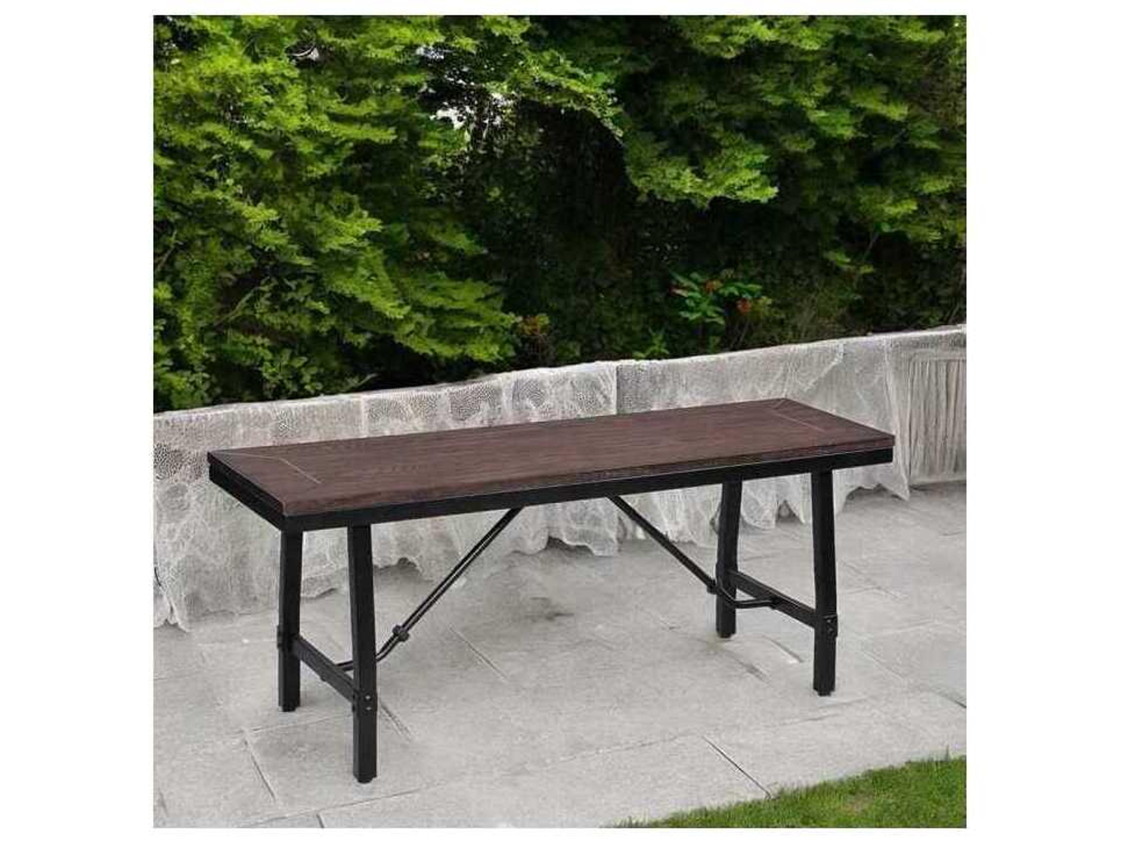 Acme Furniture Oak Black Accent Bench