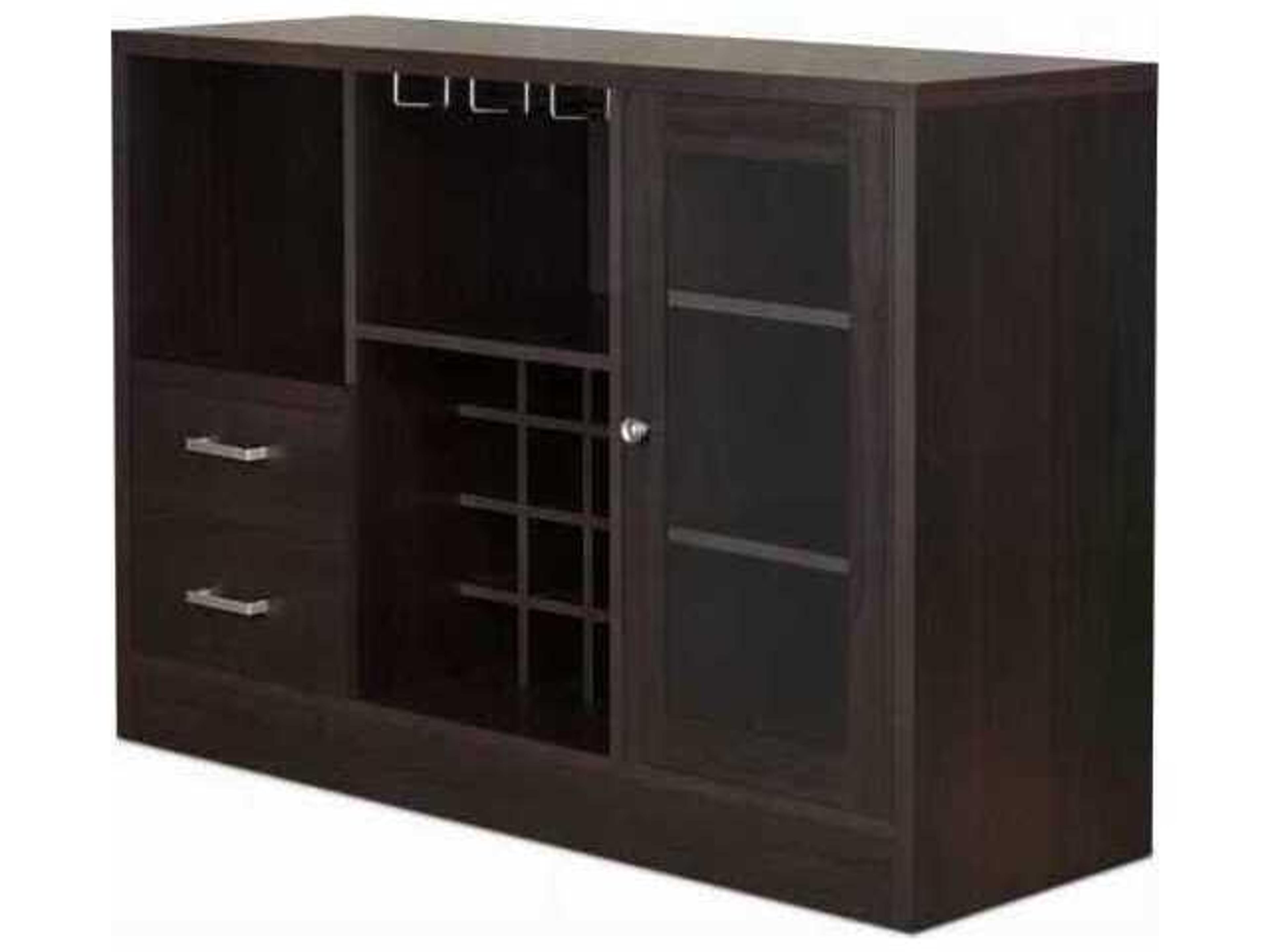 Hazen Espresso Server with Wine Rack and Storage