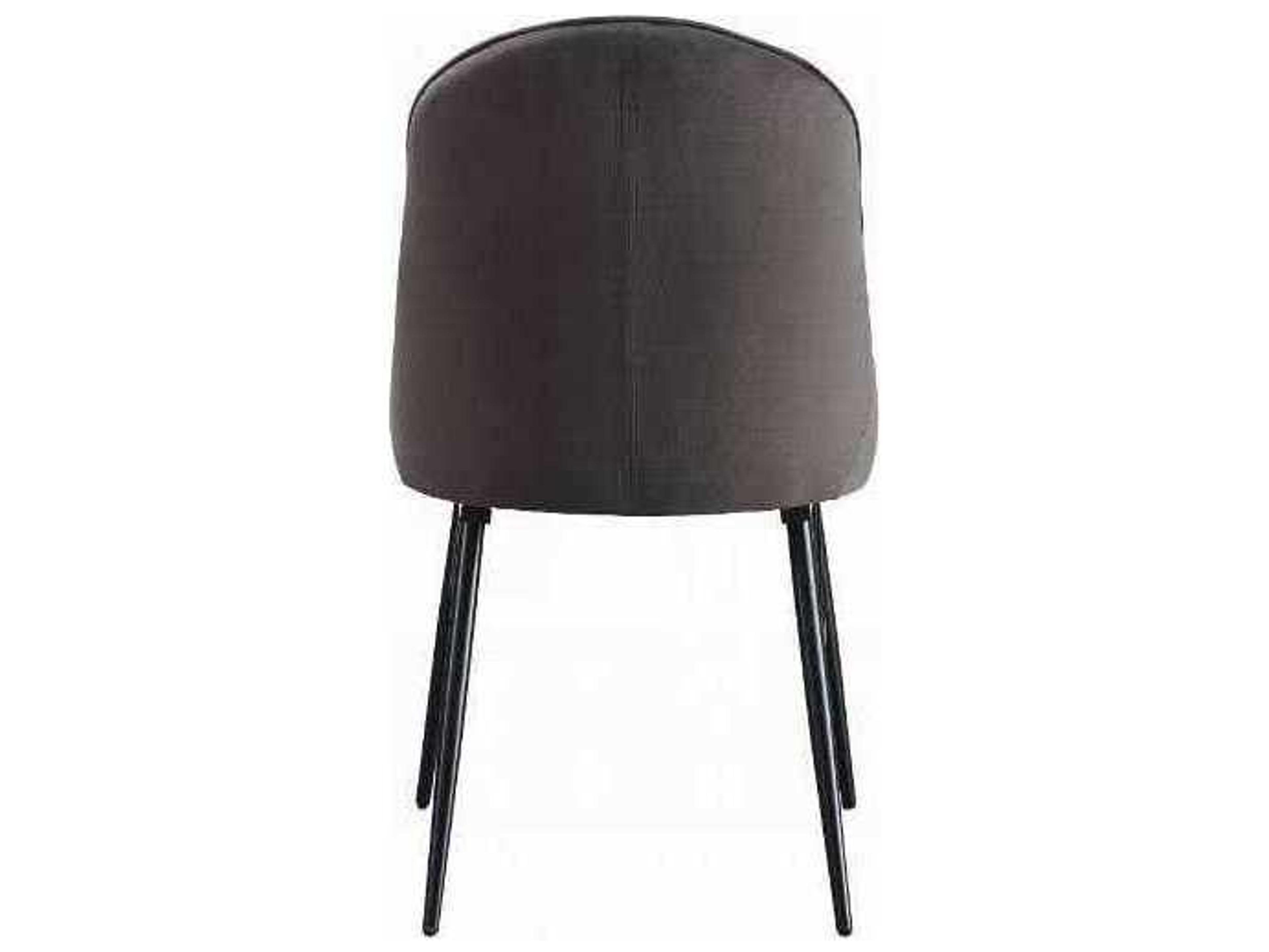 Acme Furniture Plywood Black Upholstered Armless Dining Chair Set of 2