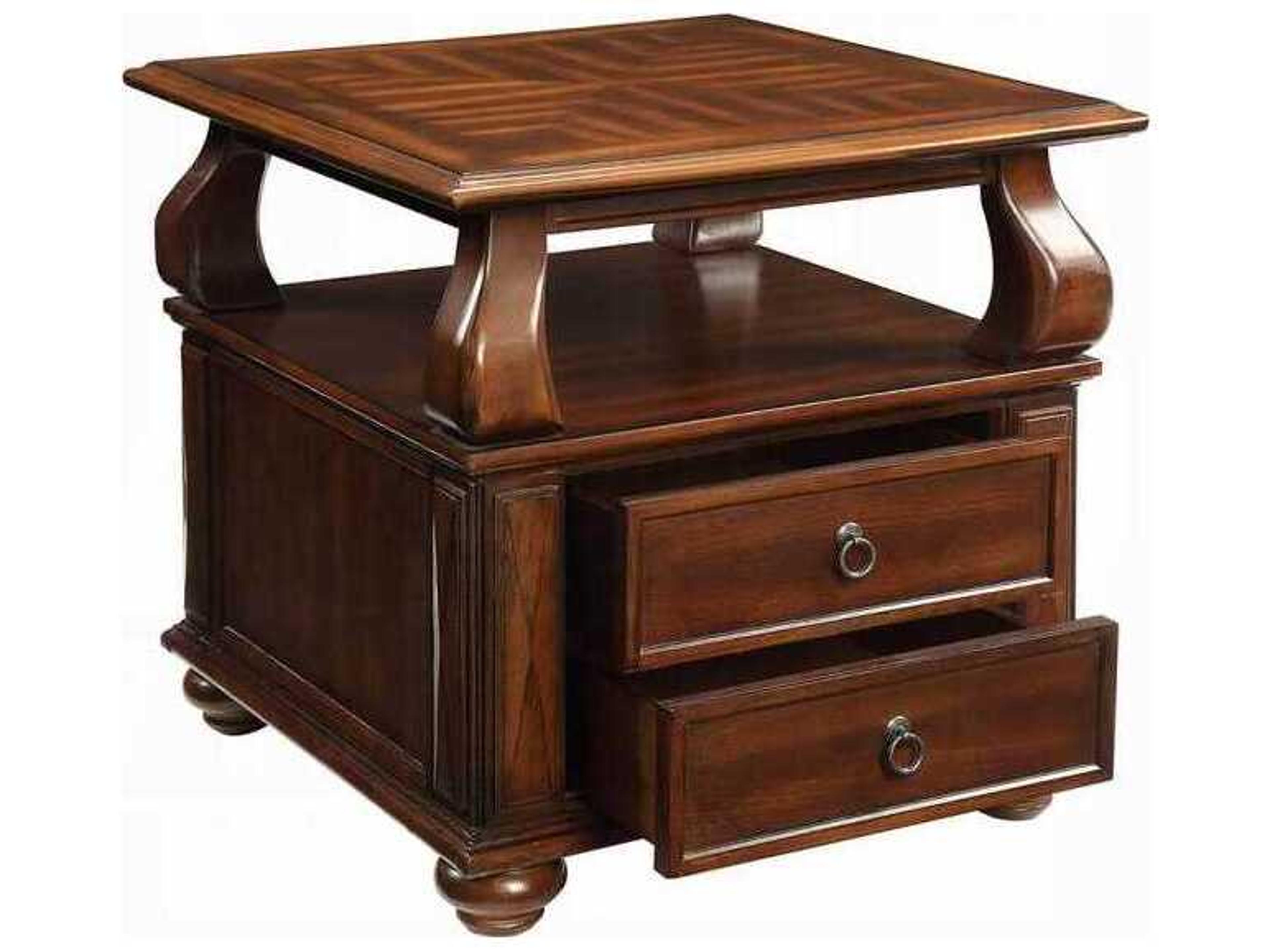 Acme Furniture Amado Square Wood Walnut End Table