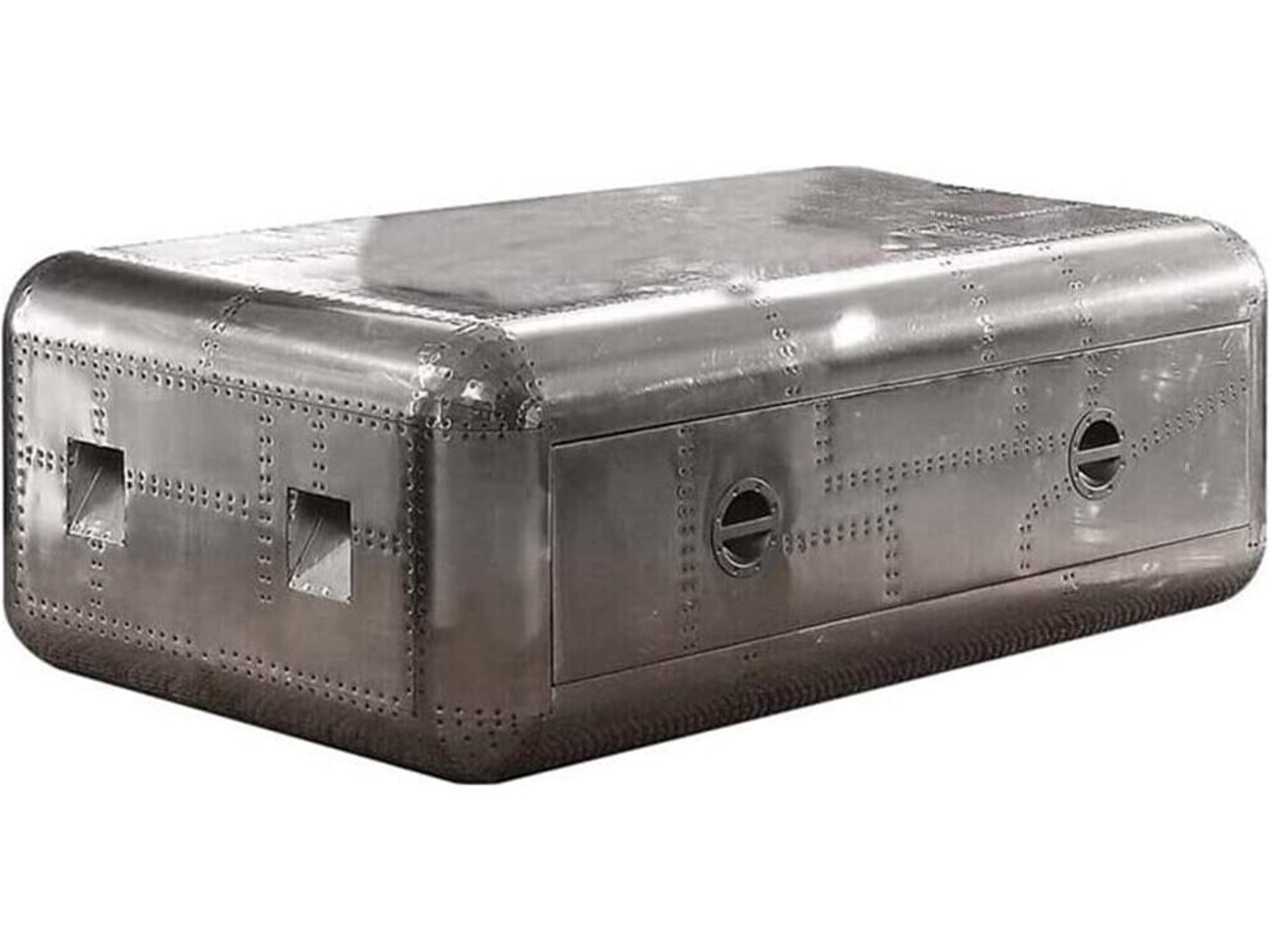 Brancaster Rectangular Metal Aluminum Coffee Table