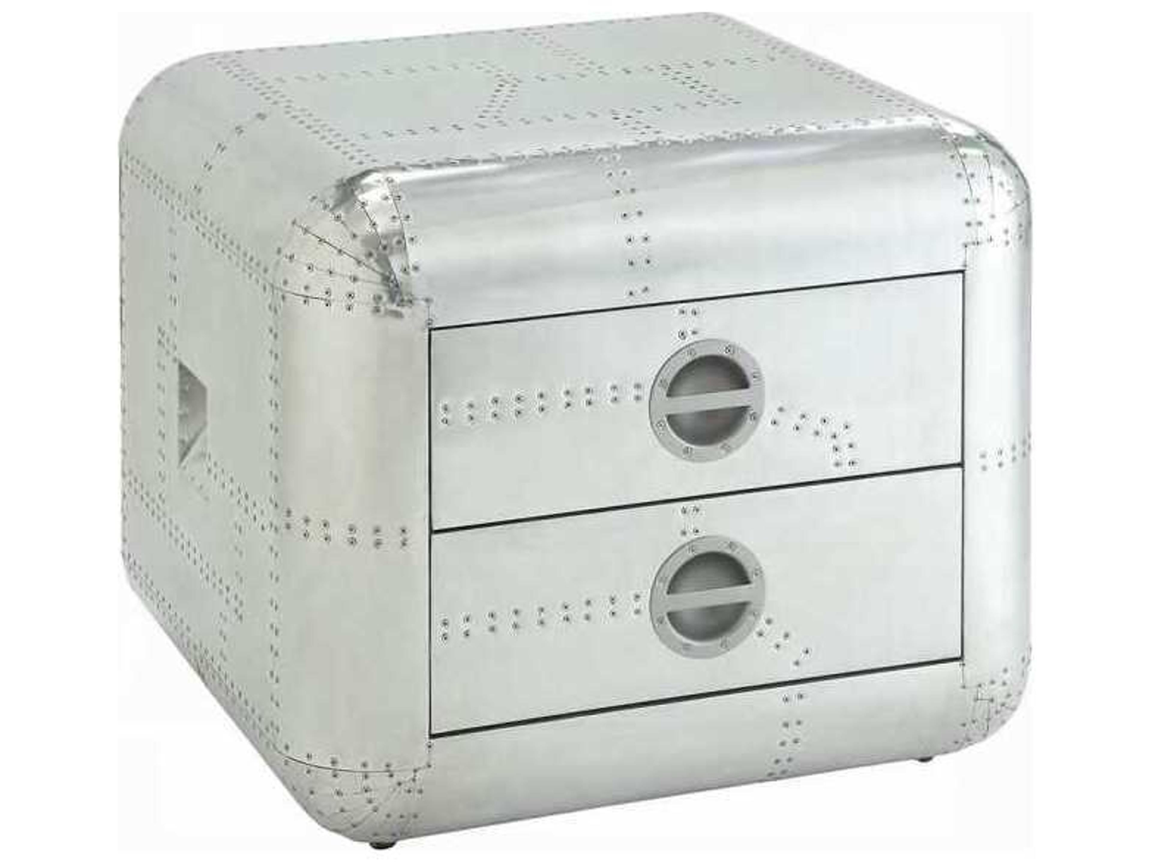 Brancaster Square Metal Aluminum End Table