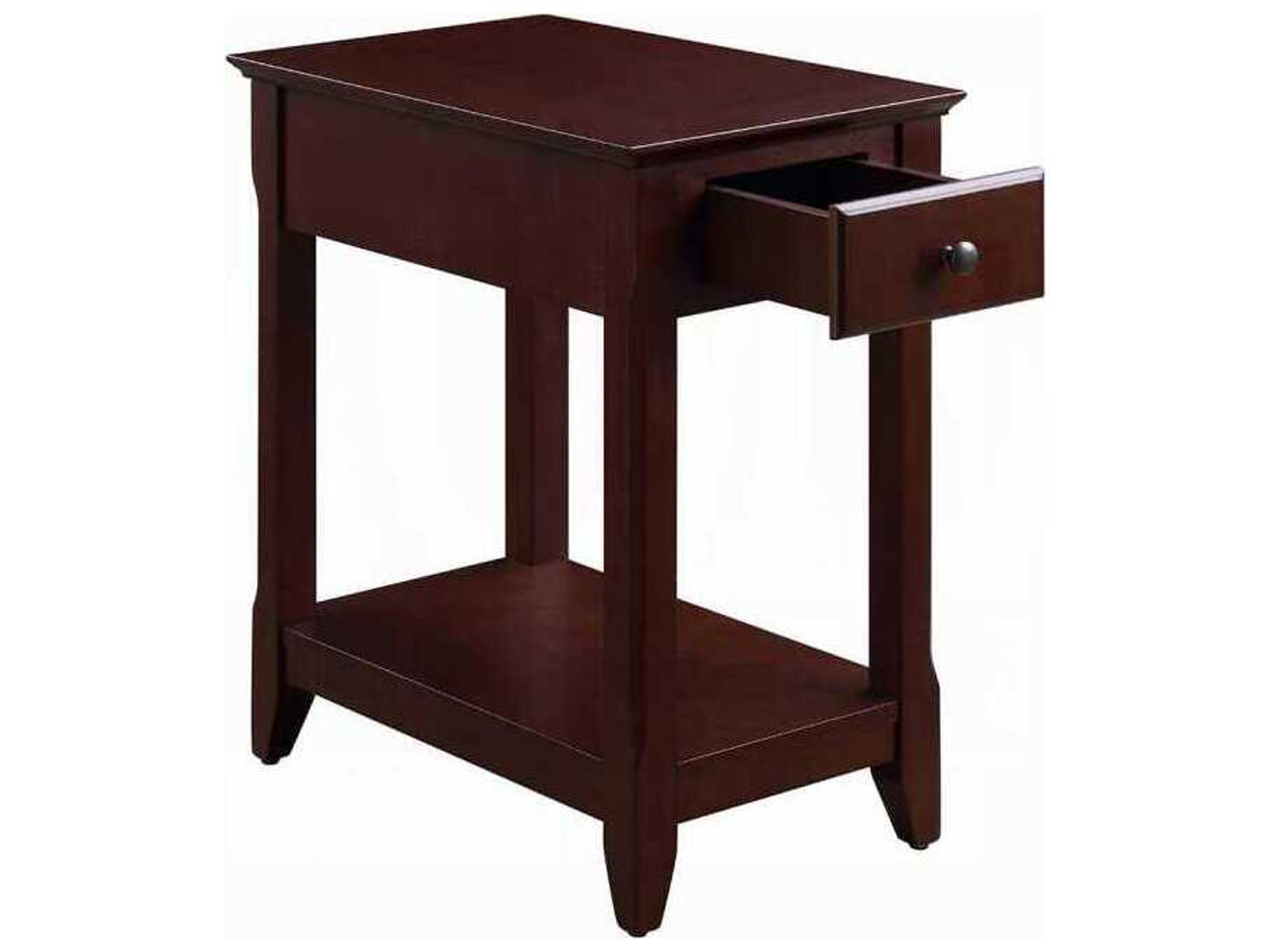 Acme Furniture Bertie Rectangular Wood Espresso End Table