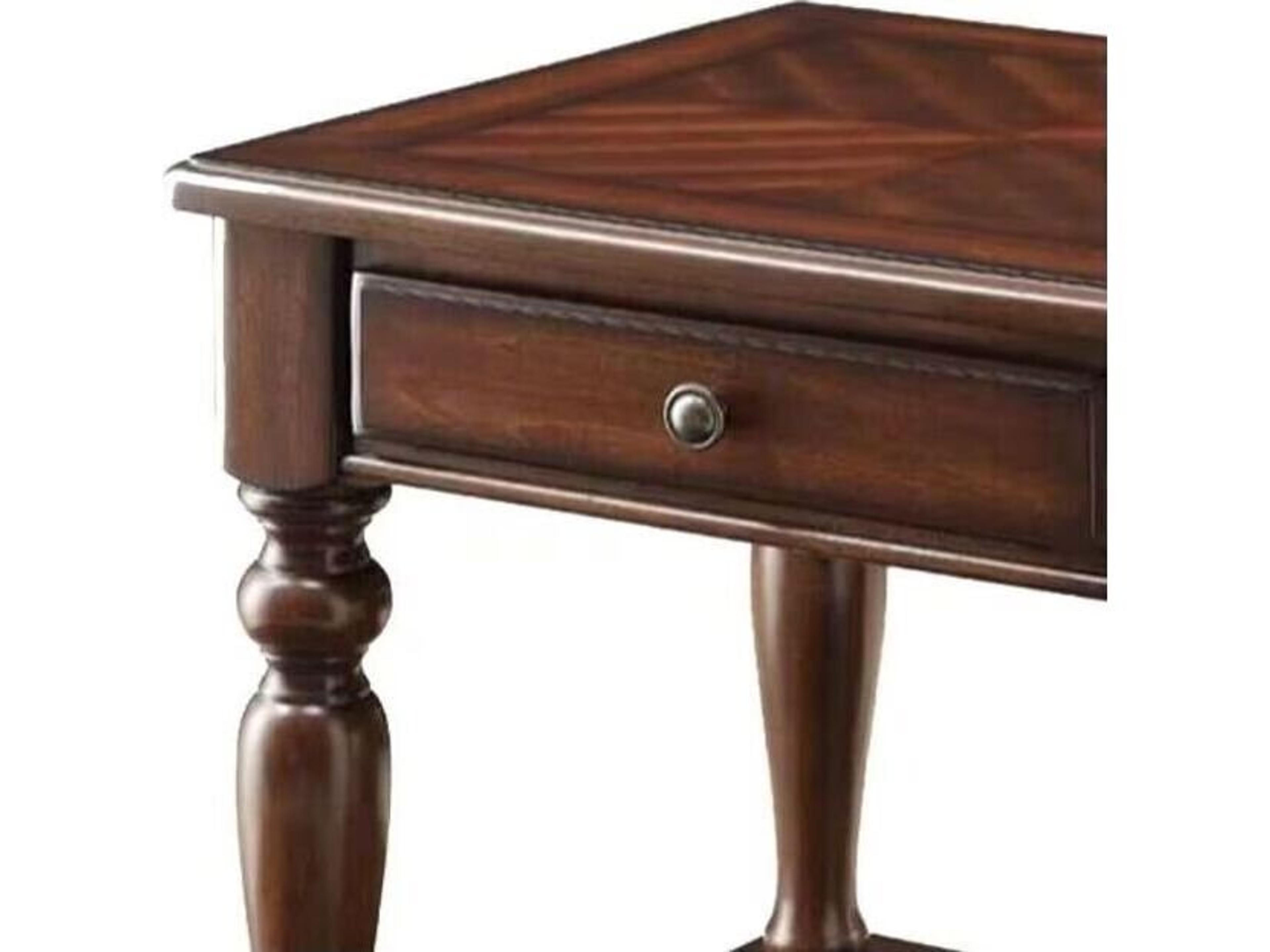 Acme Furniture Farrel Square Wood Walnut End Table
