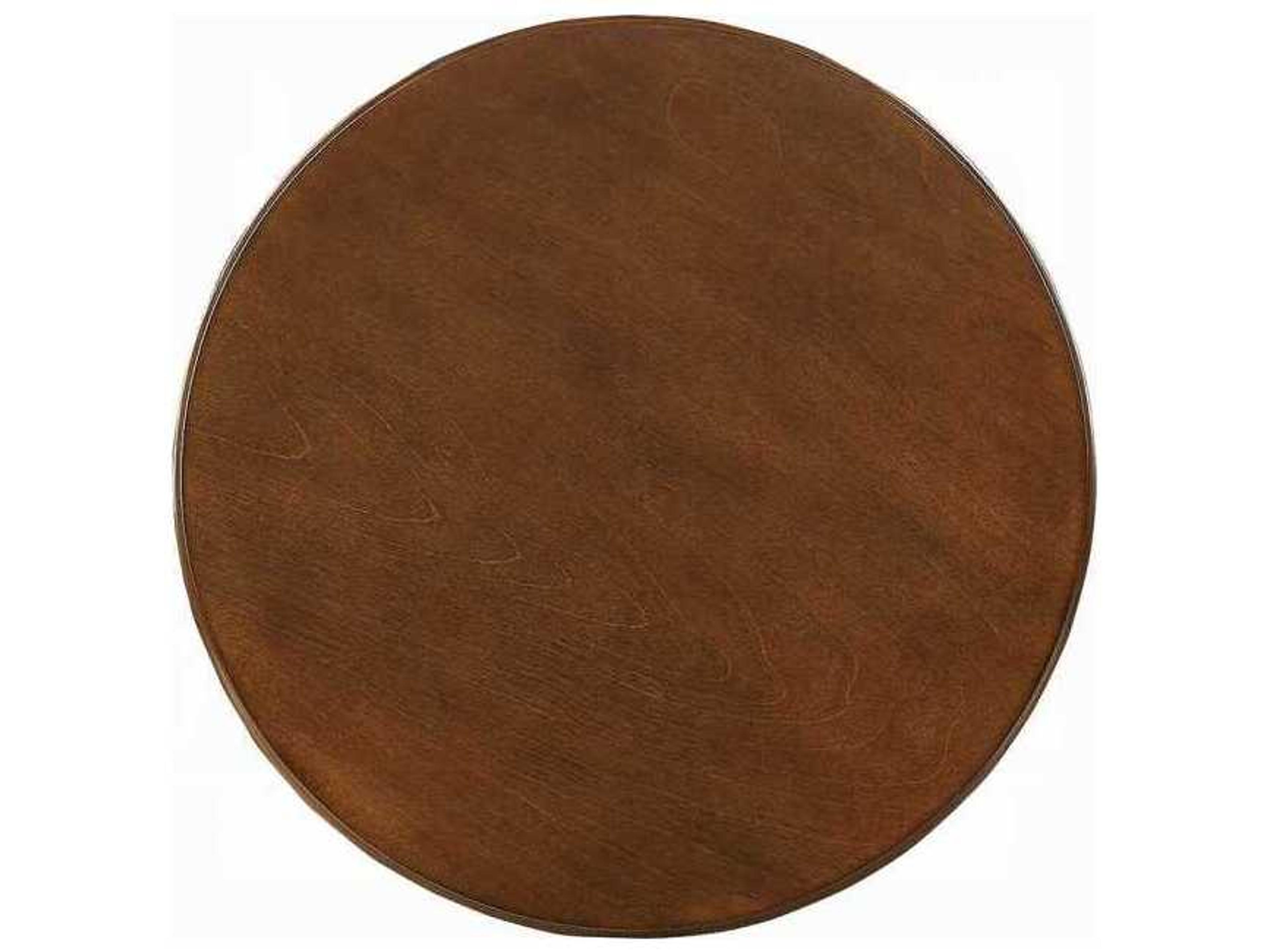 Acme Furniture Acton Round Wood Walnut End Table