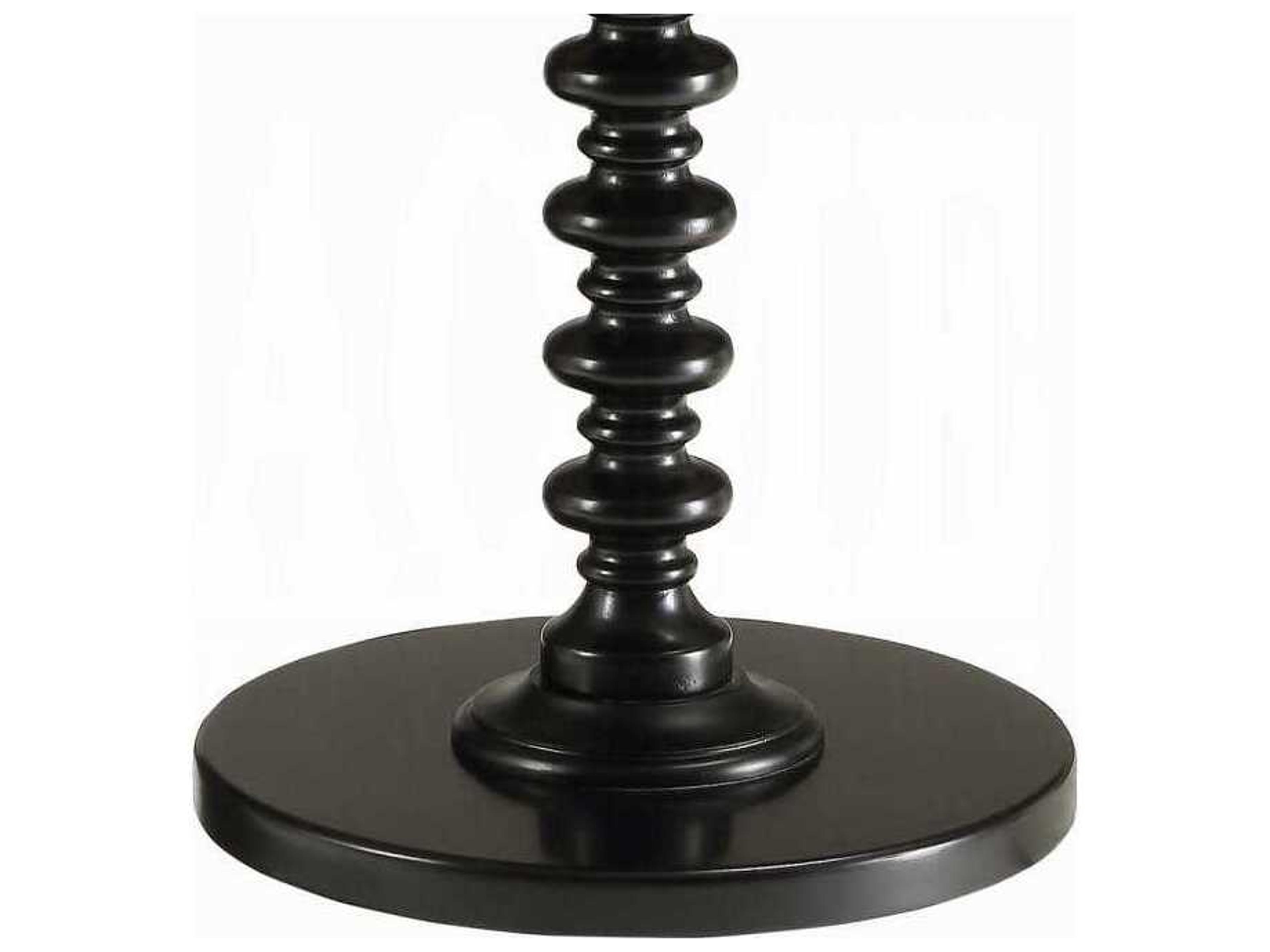 Acme Furniture Acton Round Wood Black End Table