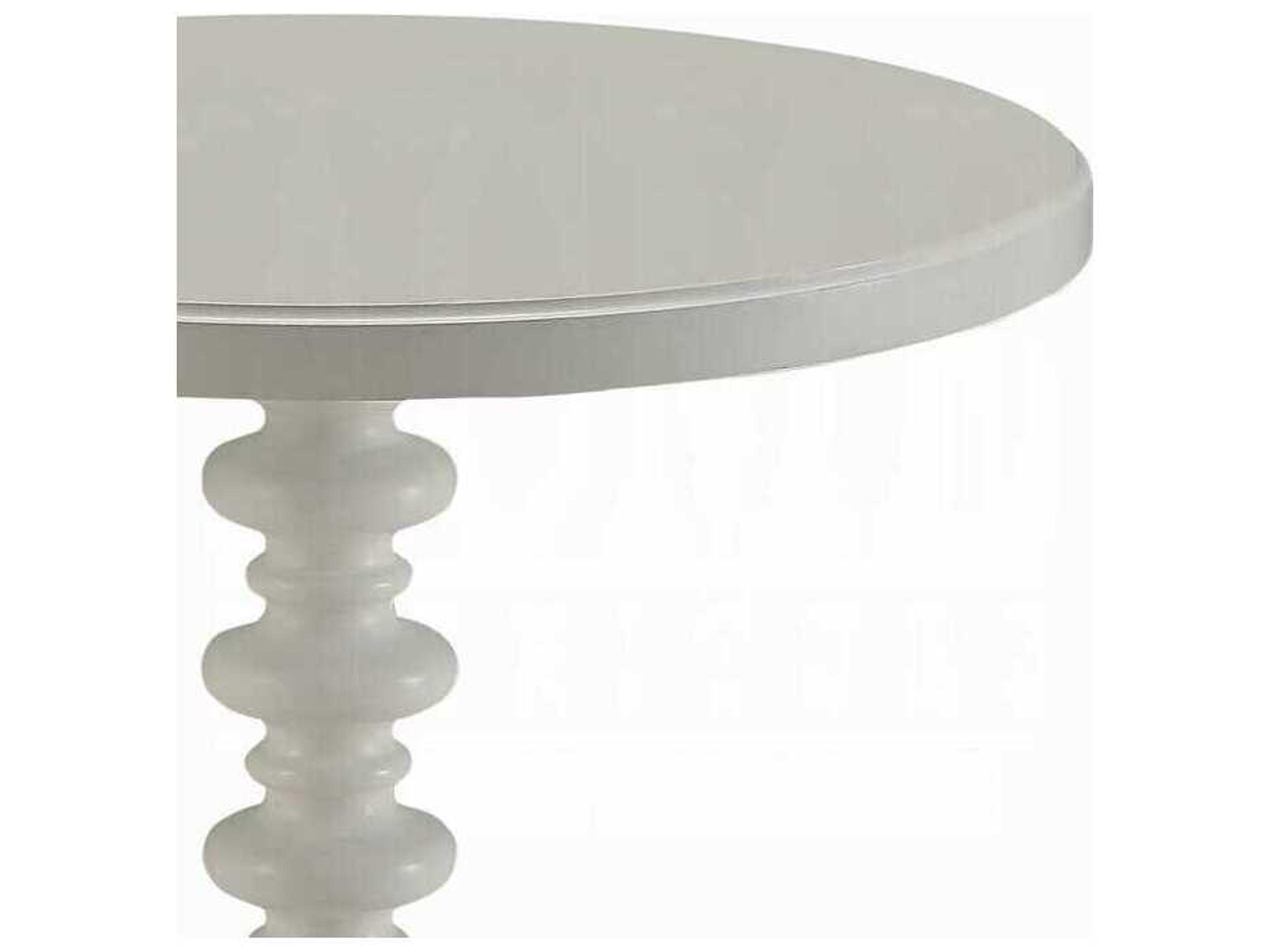 Acme Furniture Acton Round Wood White End Table