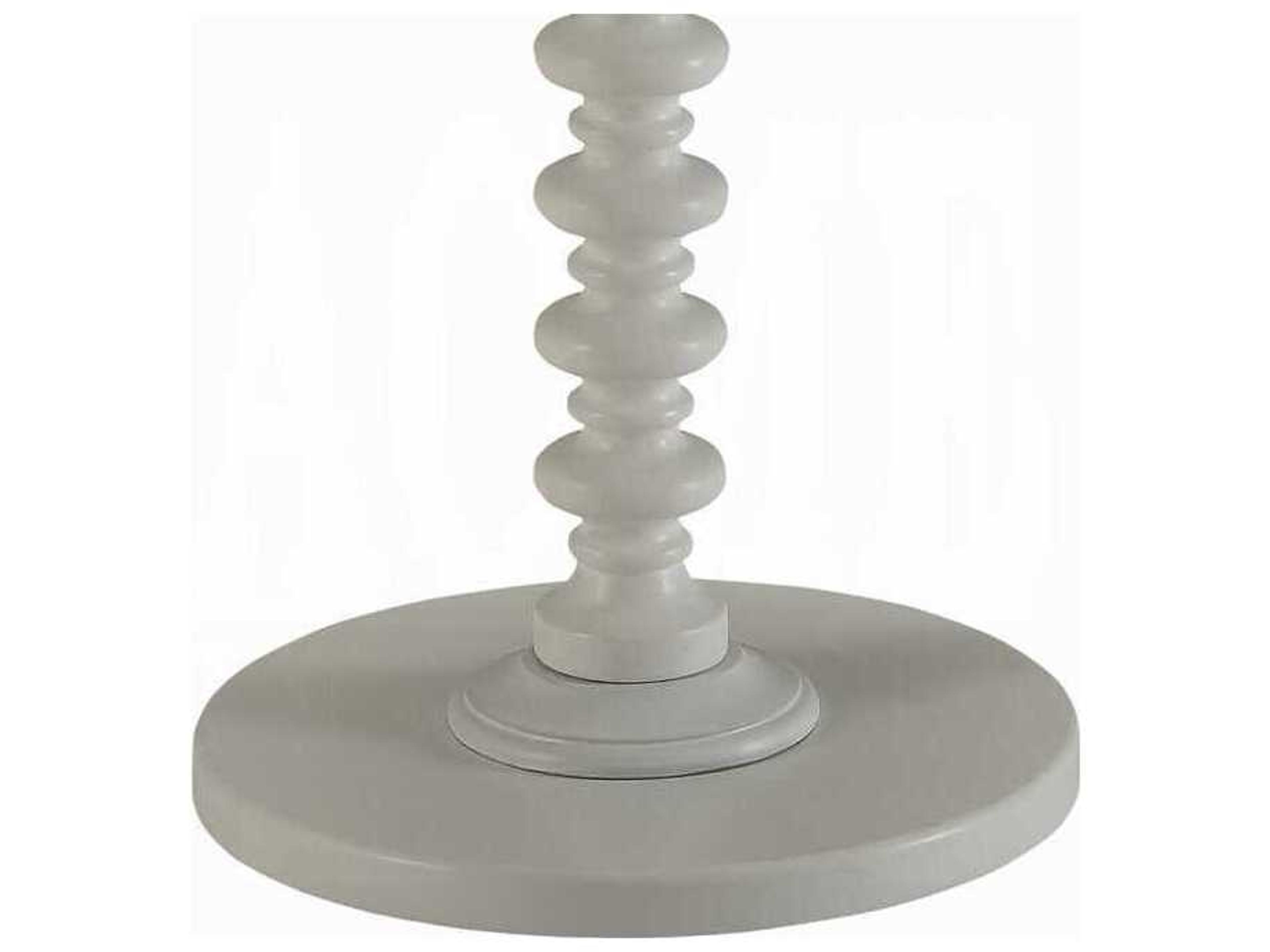 Acme Furniture Acton Round Wood White End Table