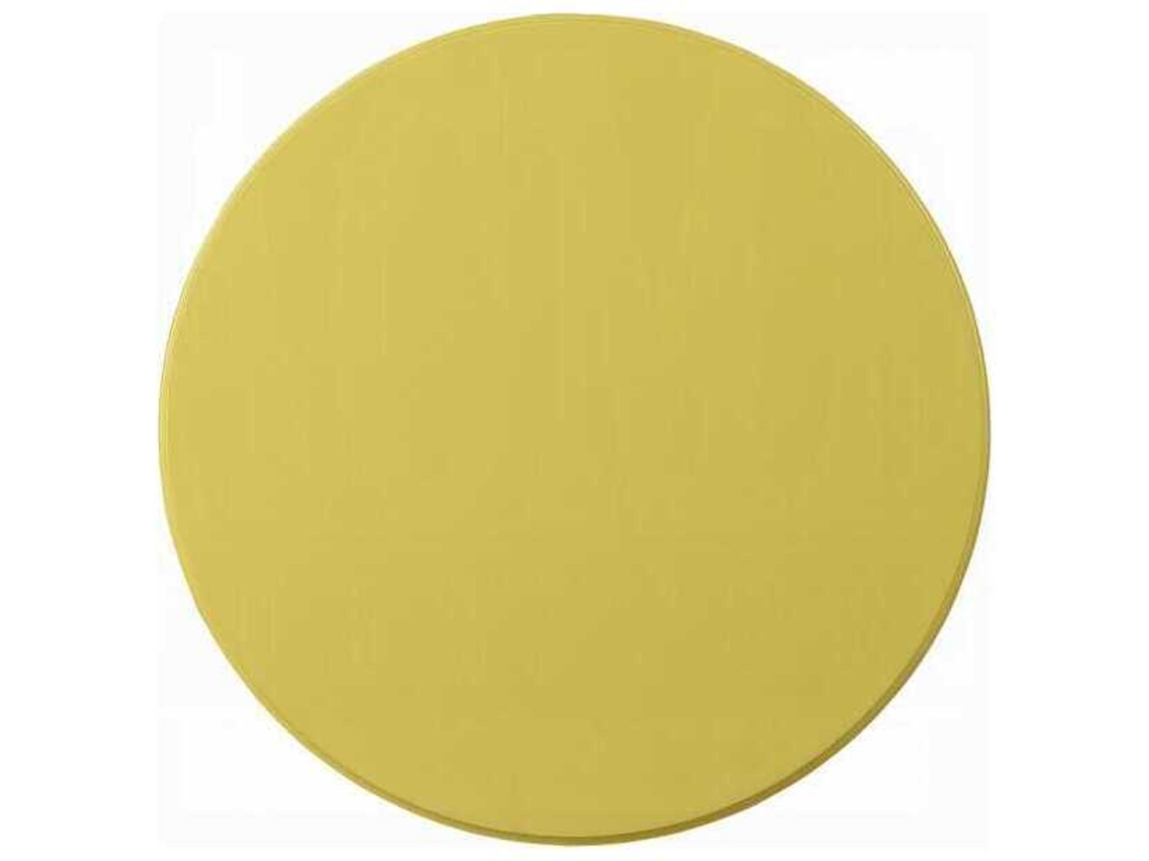Acme Furniture Acton Round Wood Yellow End Table