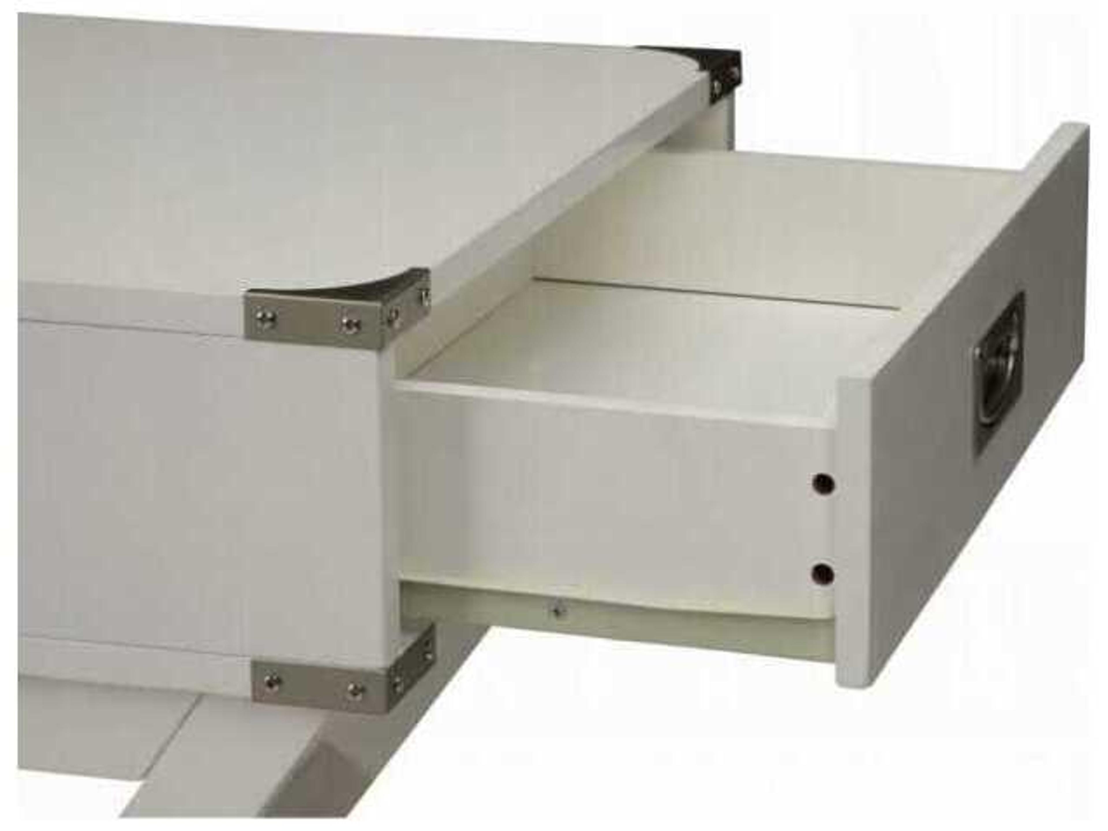 Acme Furniture Babs Square Wood White End Table