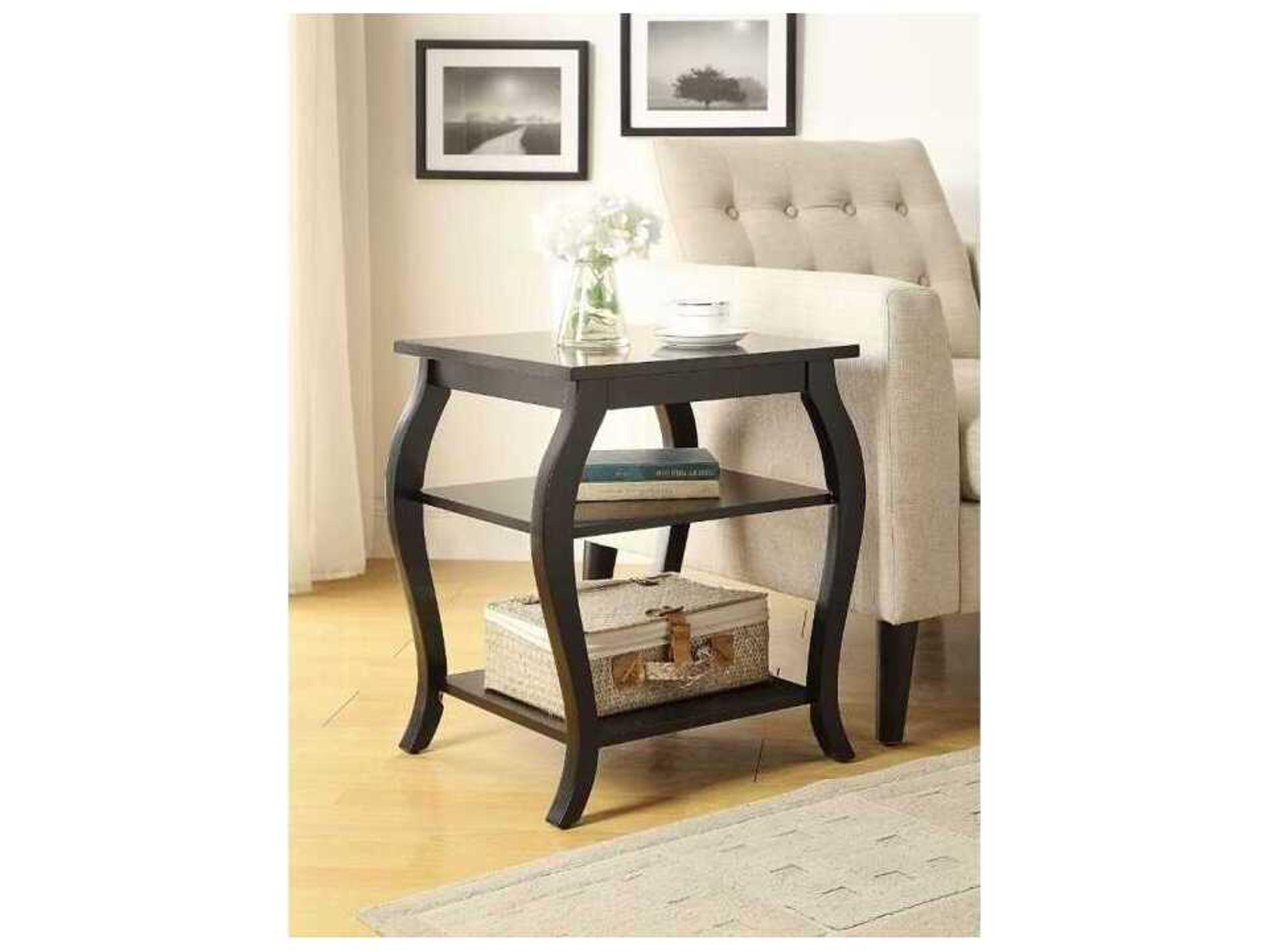Acme Furniture Becci Square Wood Black End Table