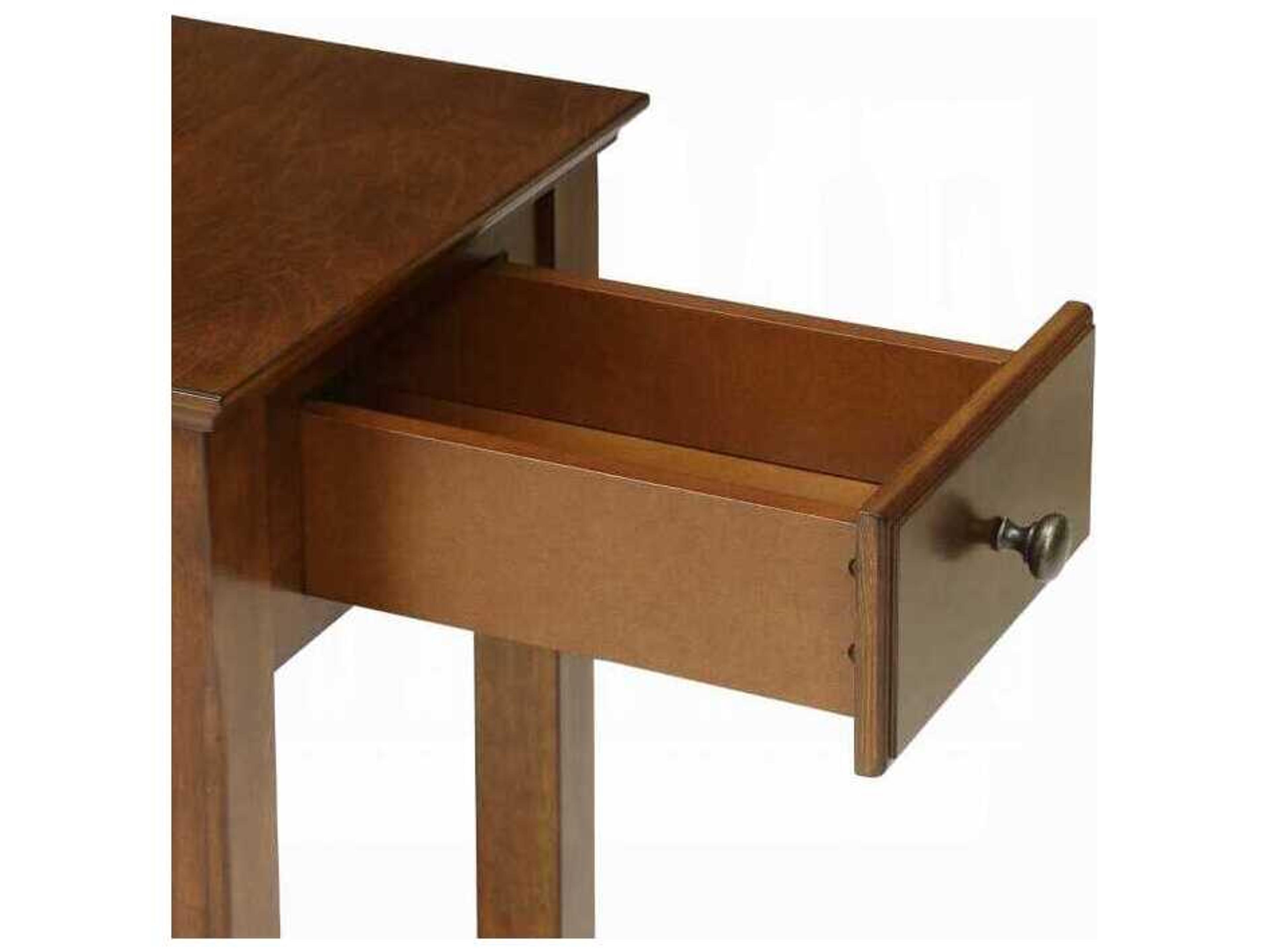 Acme Furniture Bertie Square Wood Walnut End Table