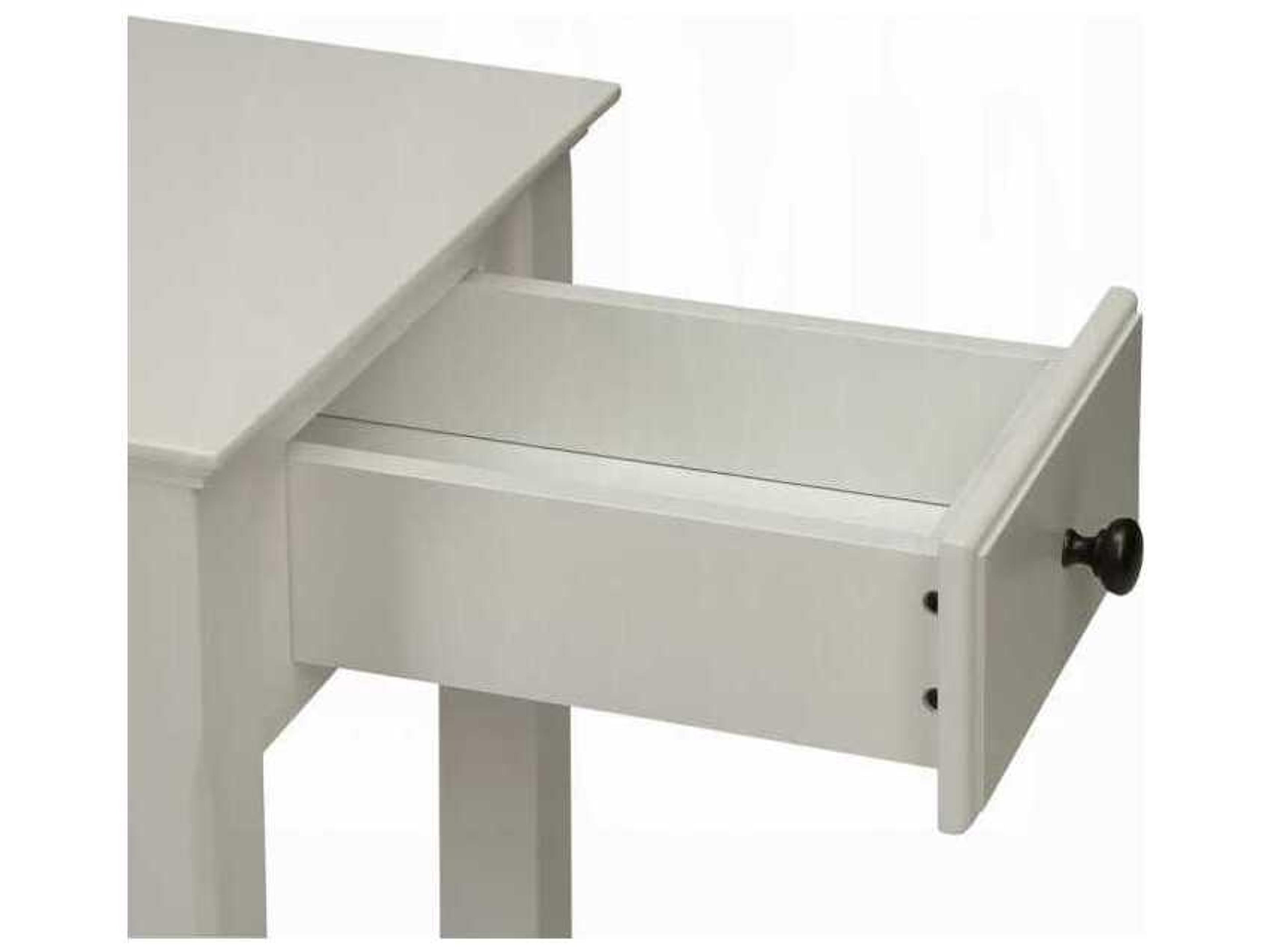 Acme Furniture Bertie Rectangular Wood White End Table