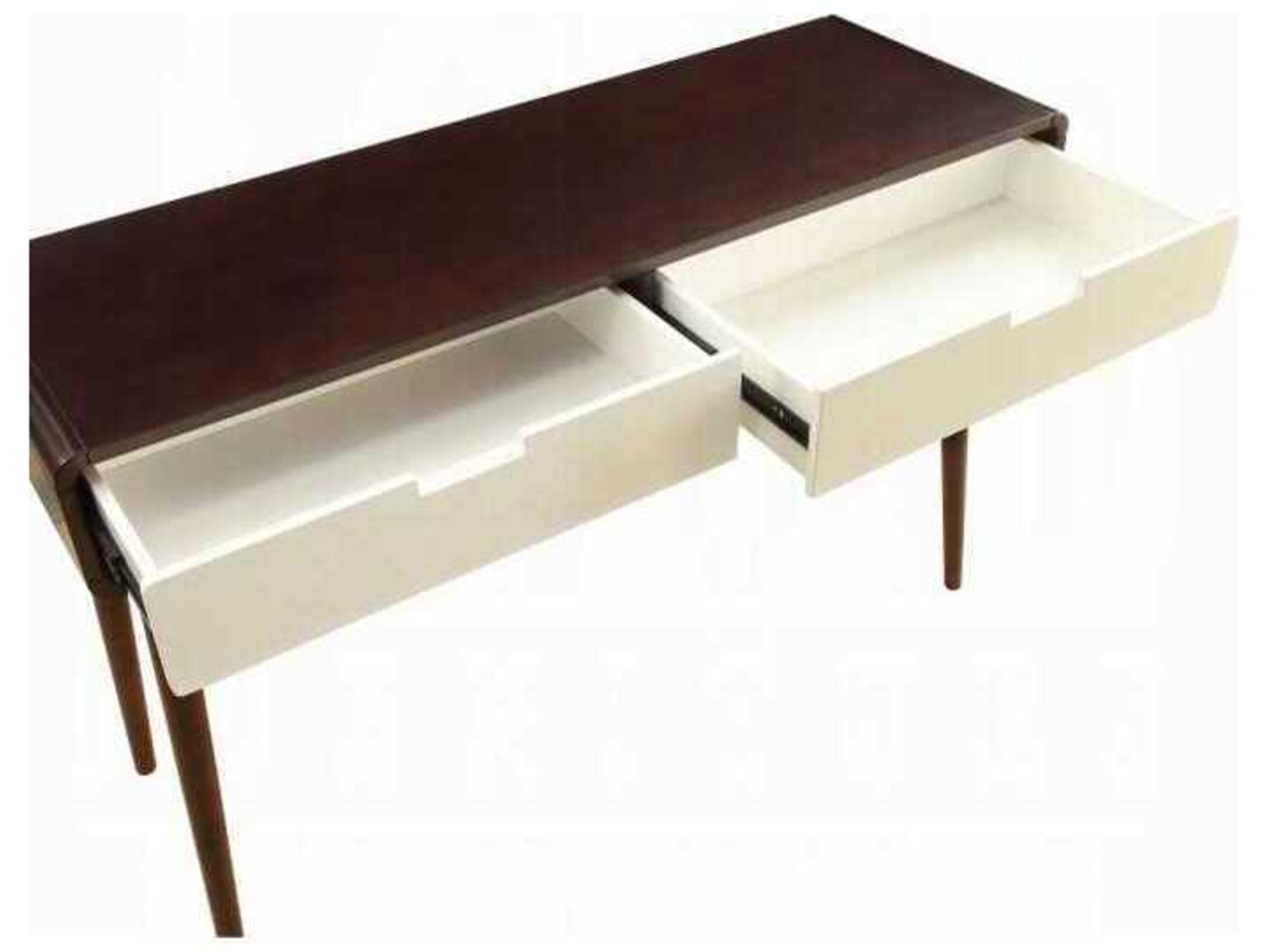 Acme Furniture Rectangular Wood Espresso White Console Table