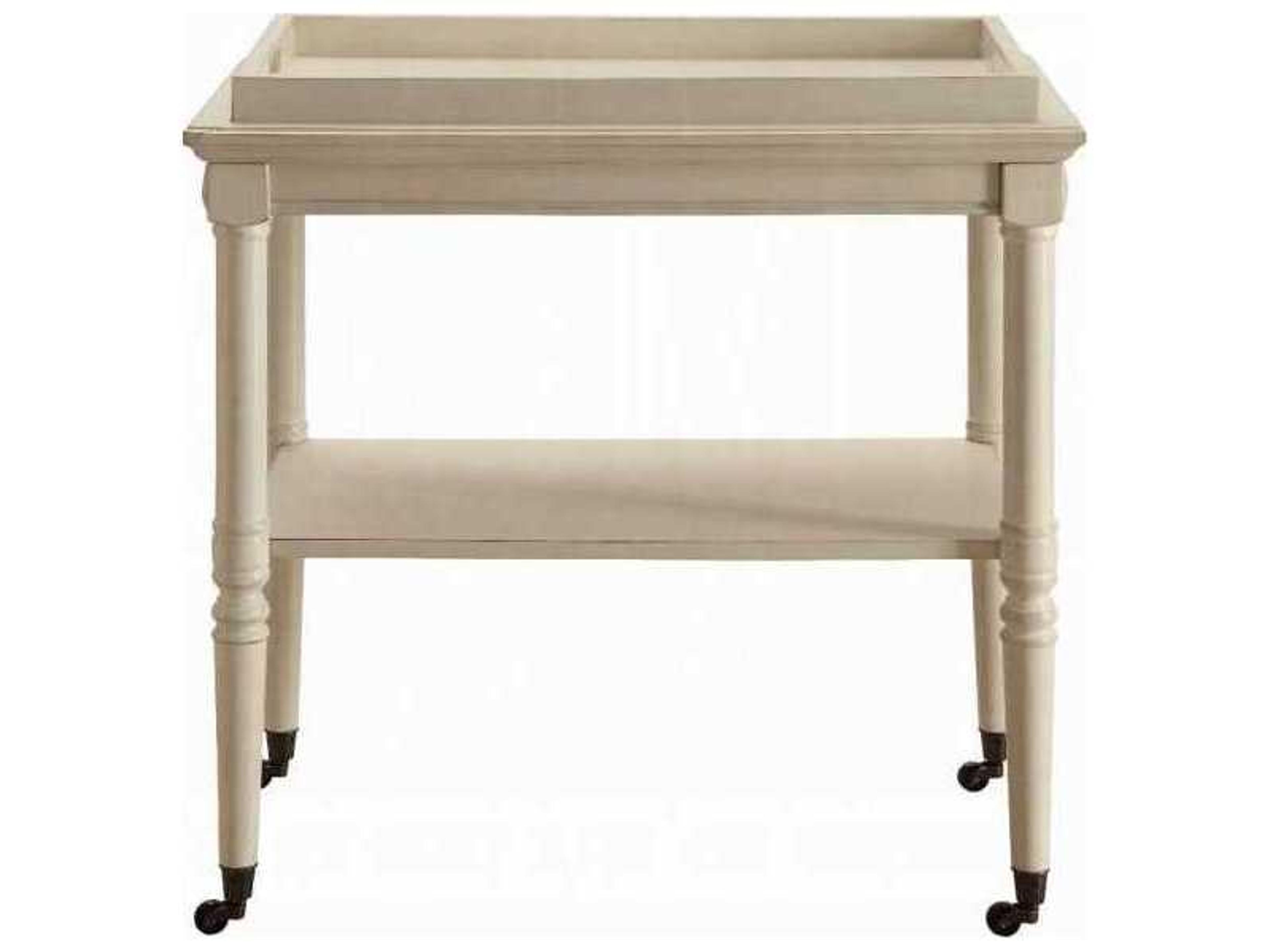 Acme Furniture Wood Antique White Bar Cart