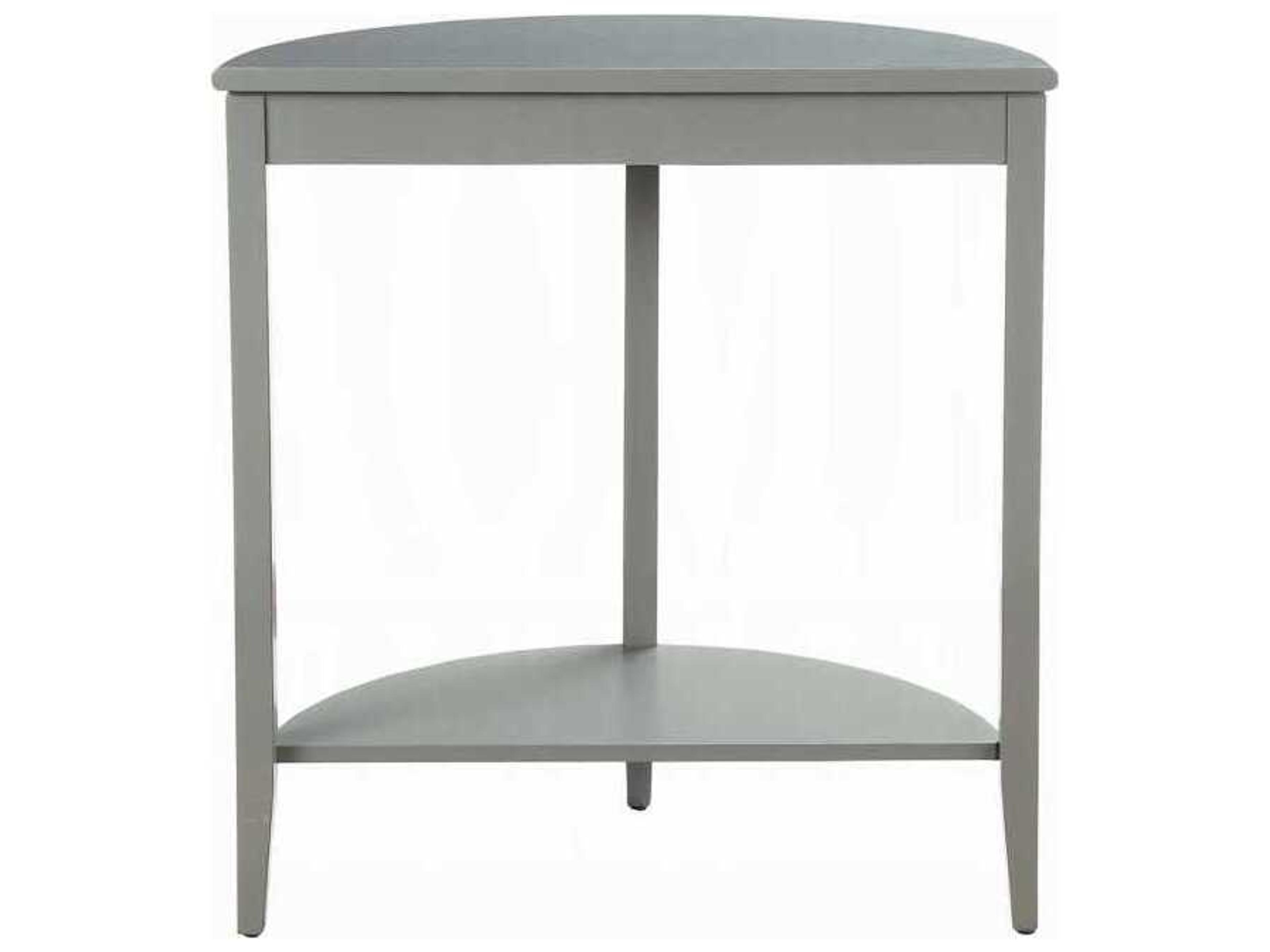 Acme Furniture Justino Demilune Wood Gray Console Table