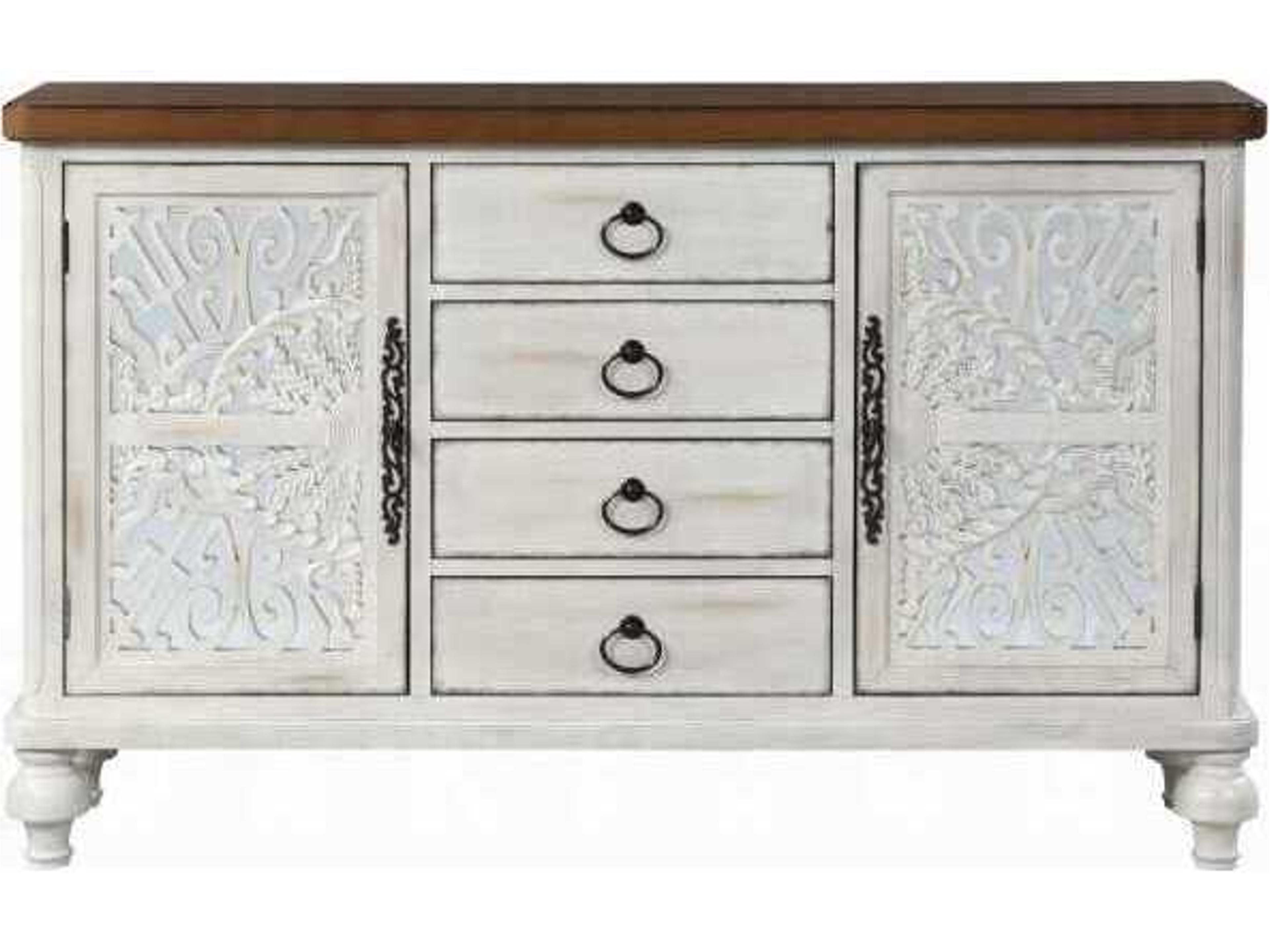 Acme Furniture Antique White Rubberwood Accent Chest