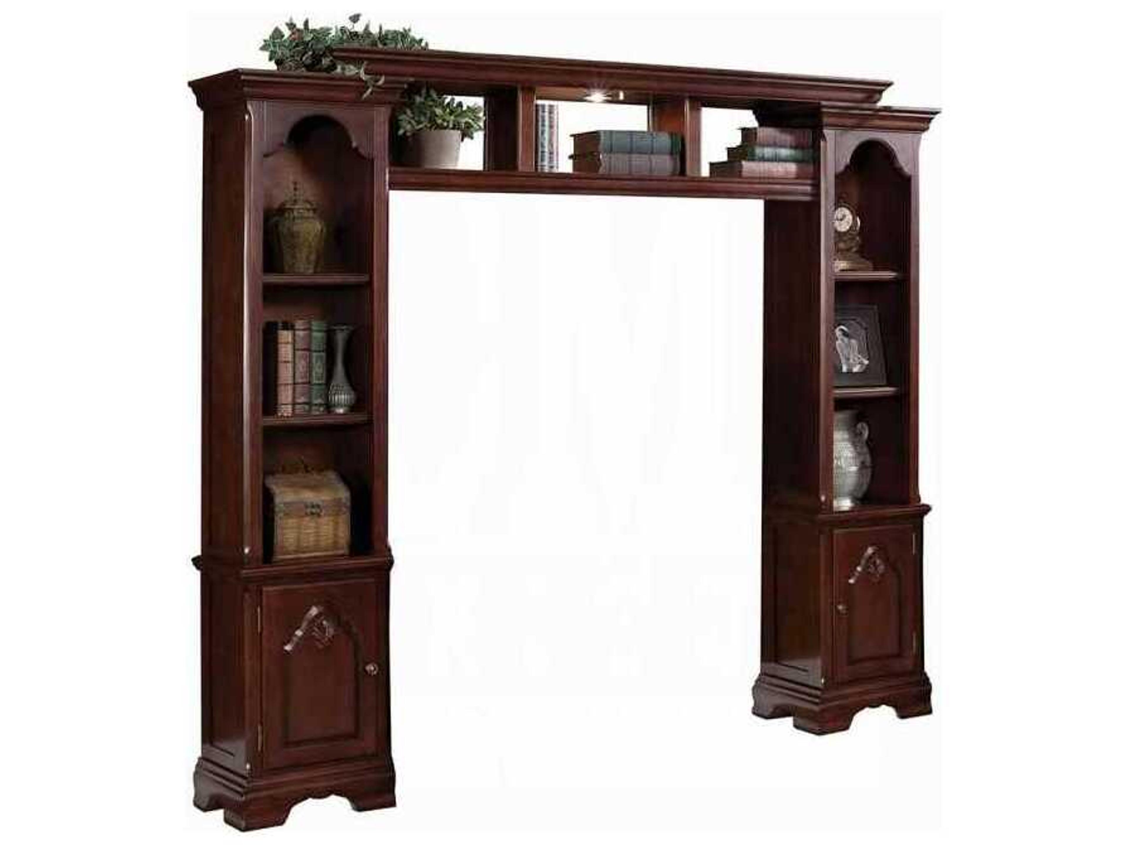Hercules Entertainment Center with Light Function and Cherry Finish