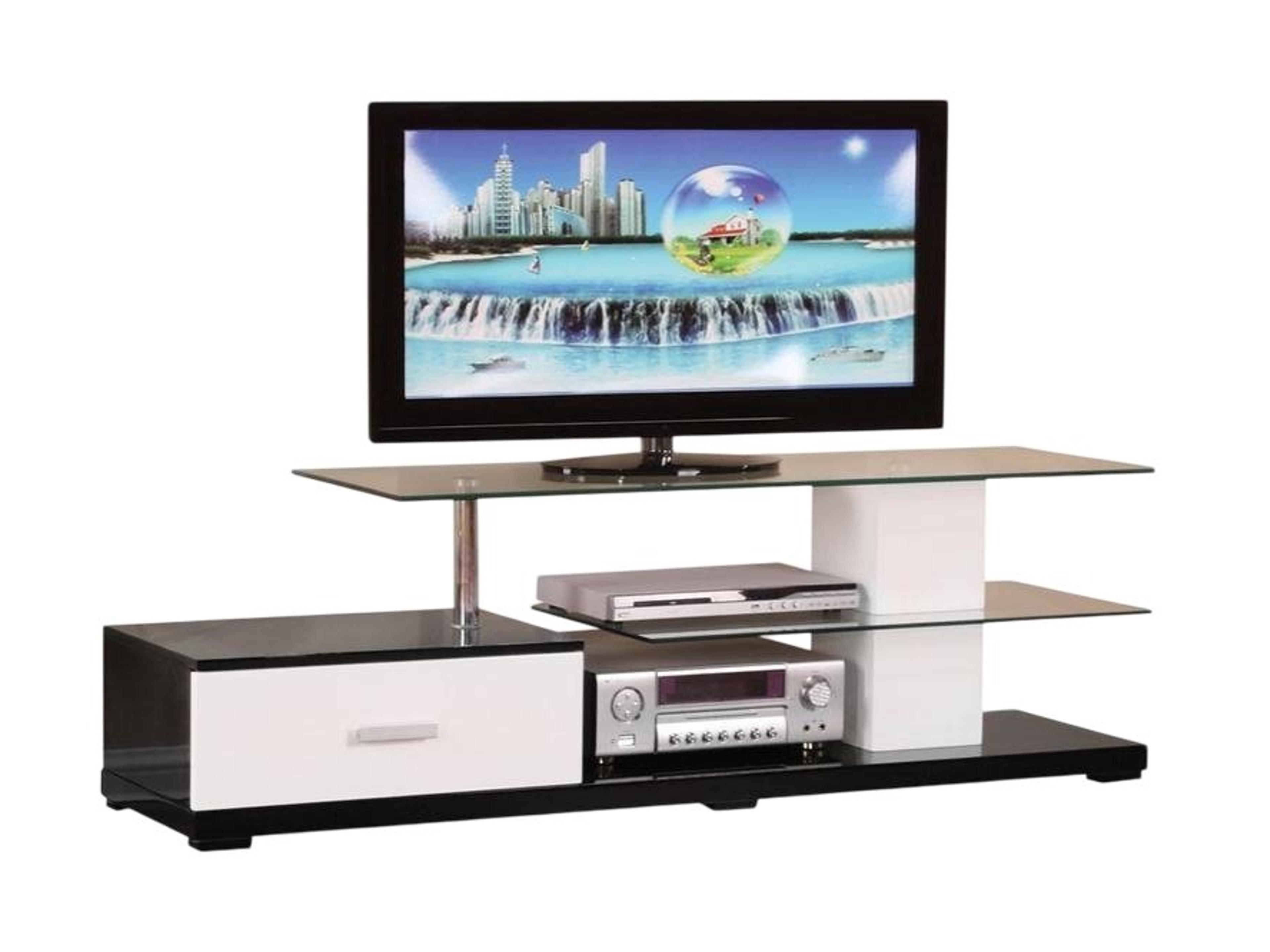Ivana 63" White Black Media Console