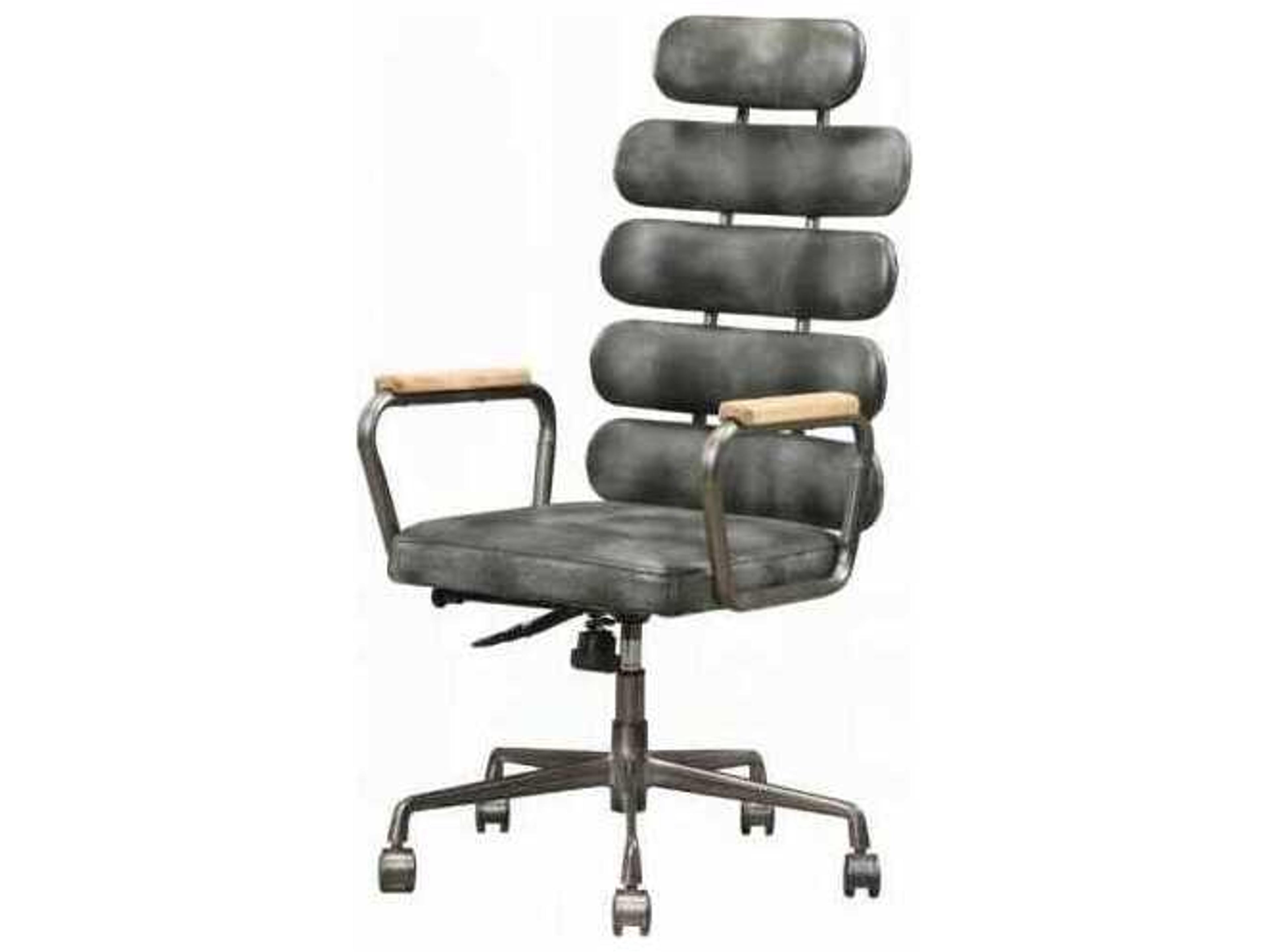 Calan Leather Adjustable Swivel Computer Office Chair