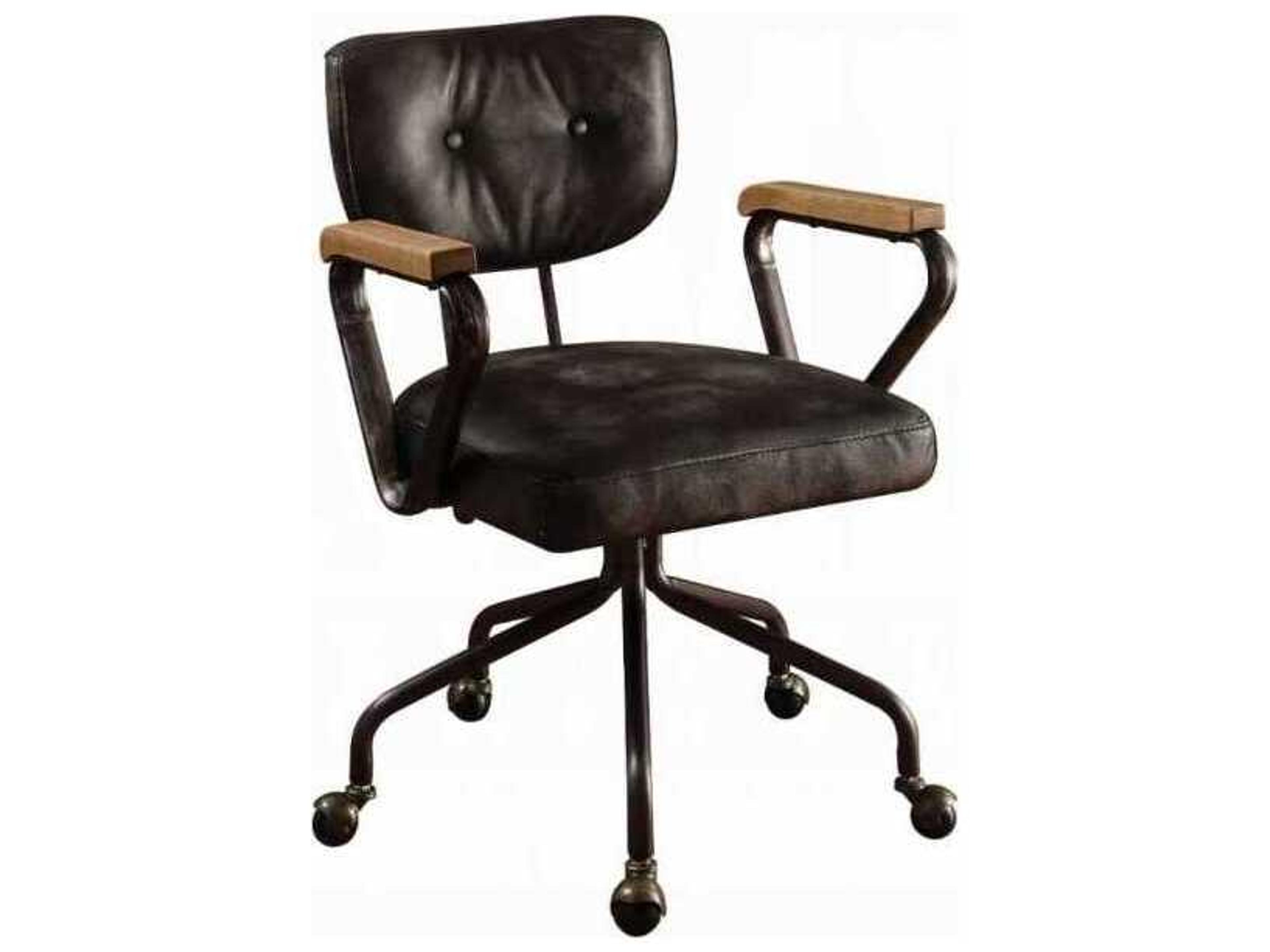 Hallie Leather Swivel Tilt Task Office Chair