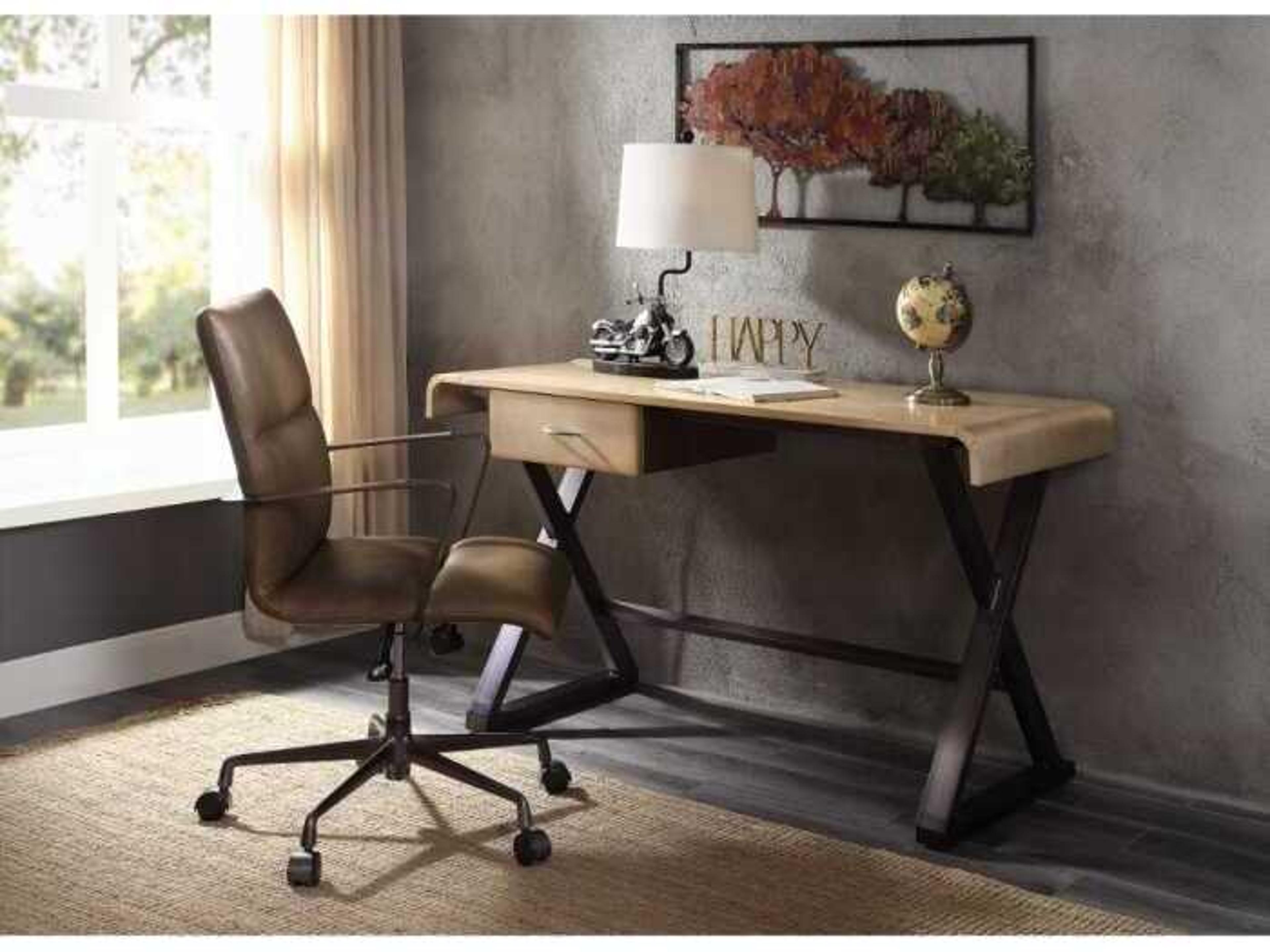 Acme Furniture Gold Plywood Writing Desk