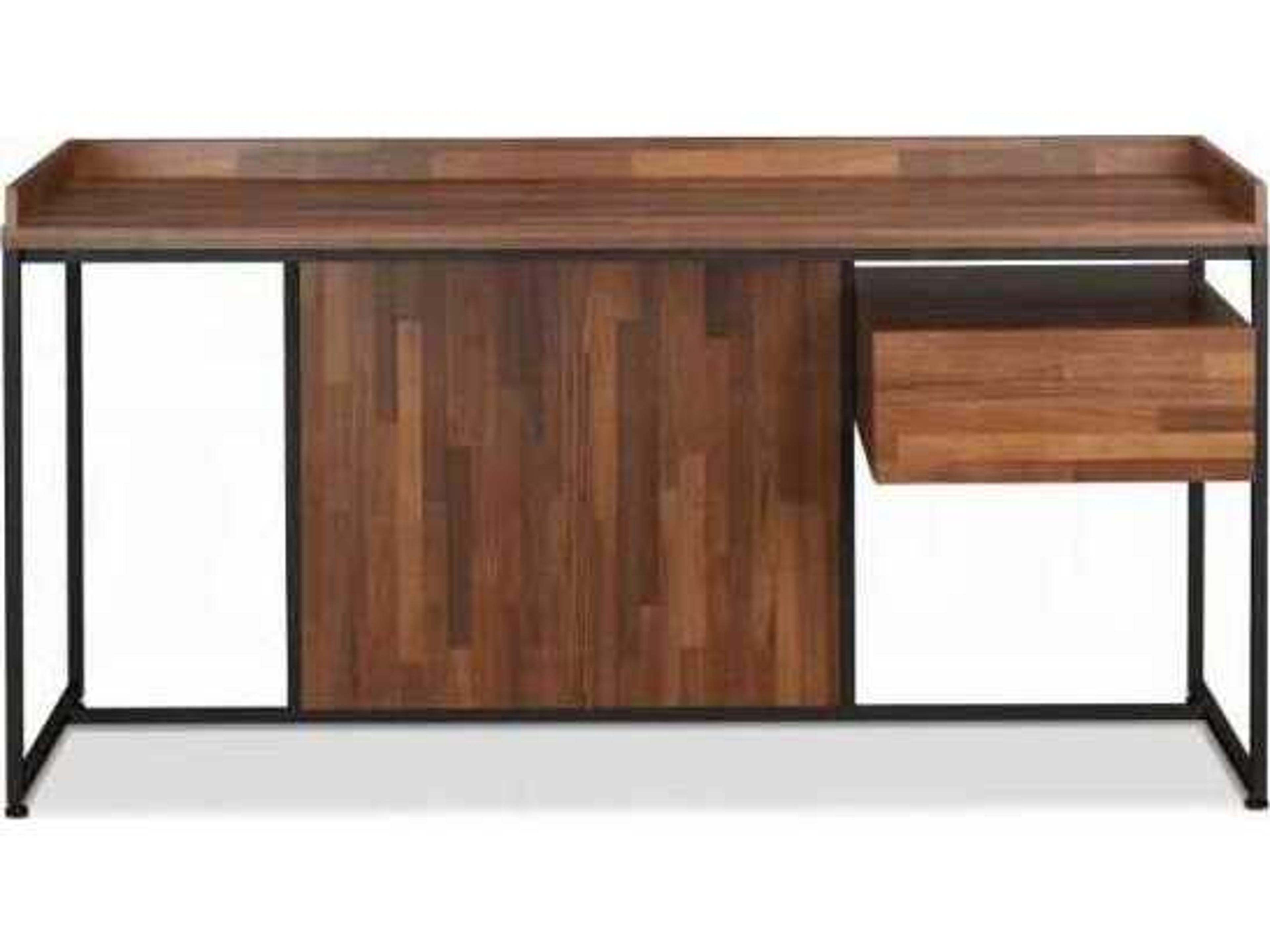 Acme Furniture Walnut Sandy Black Brown Writing Desk