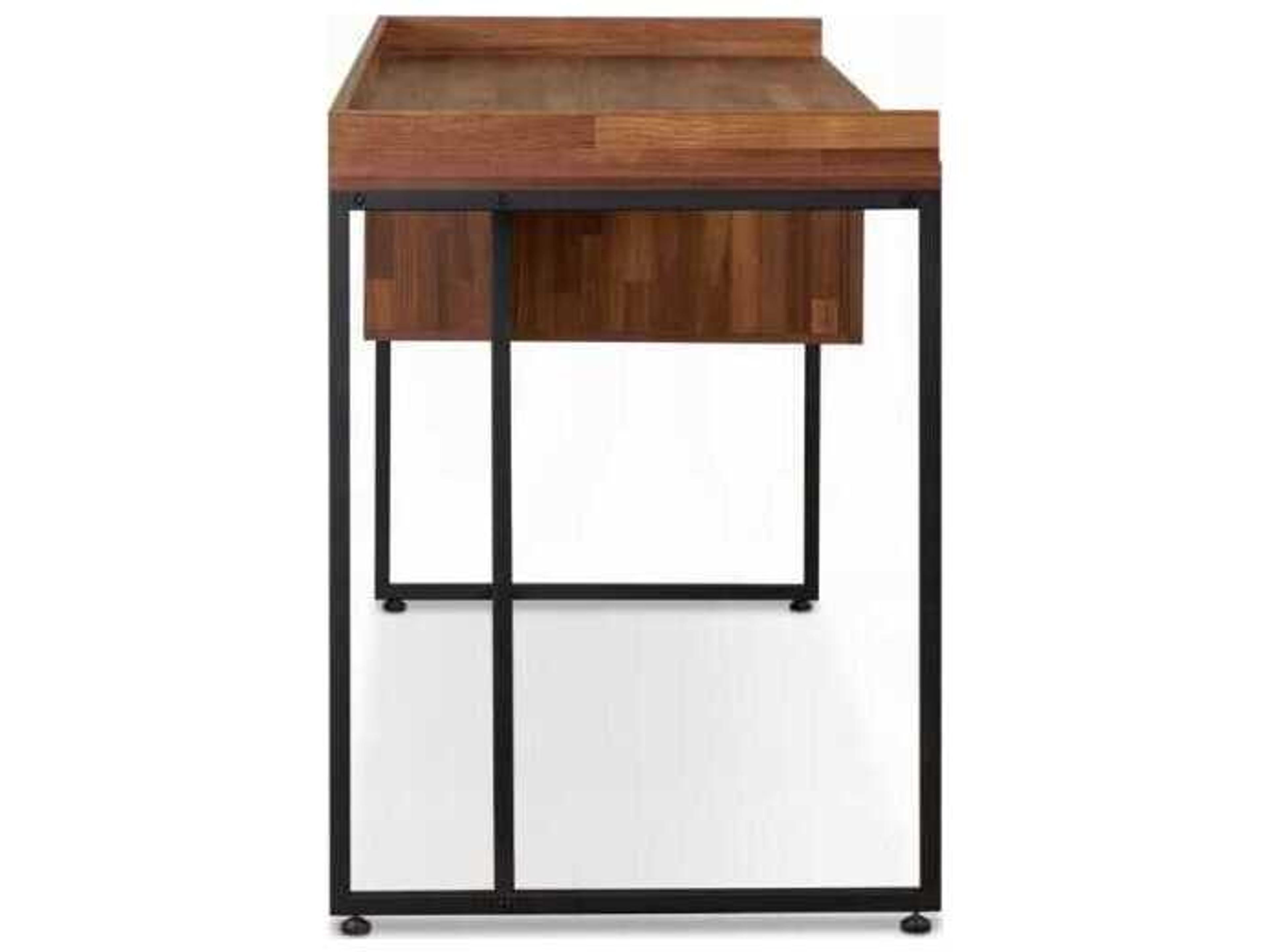Acme Furniture Walnut Sandy Black Brown Writing Desk