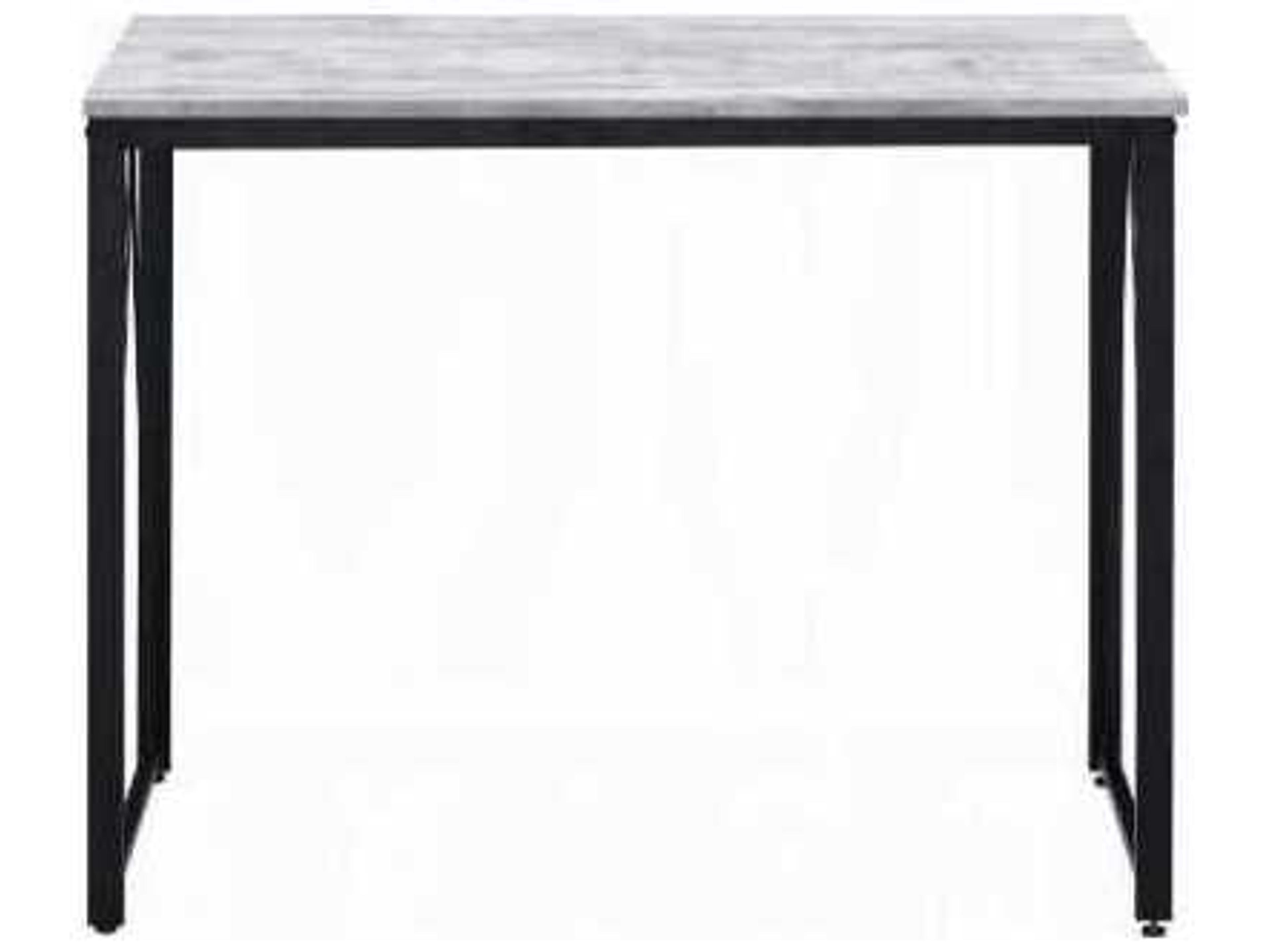 Acme Furniture Zaidin Antique White Black Writing Desk