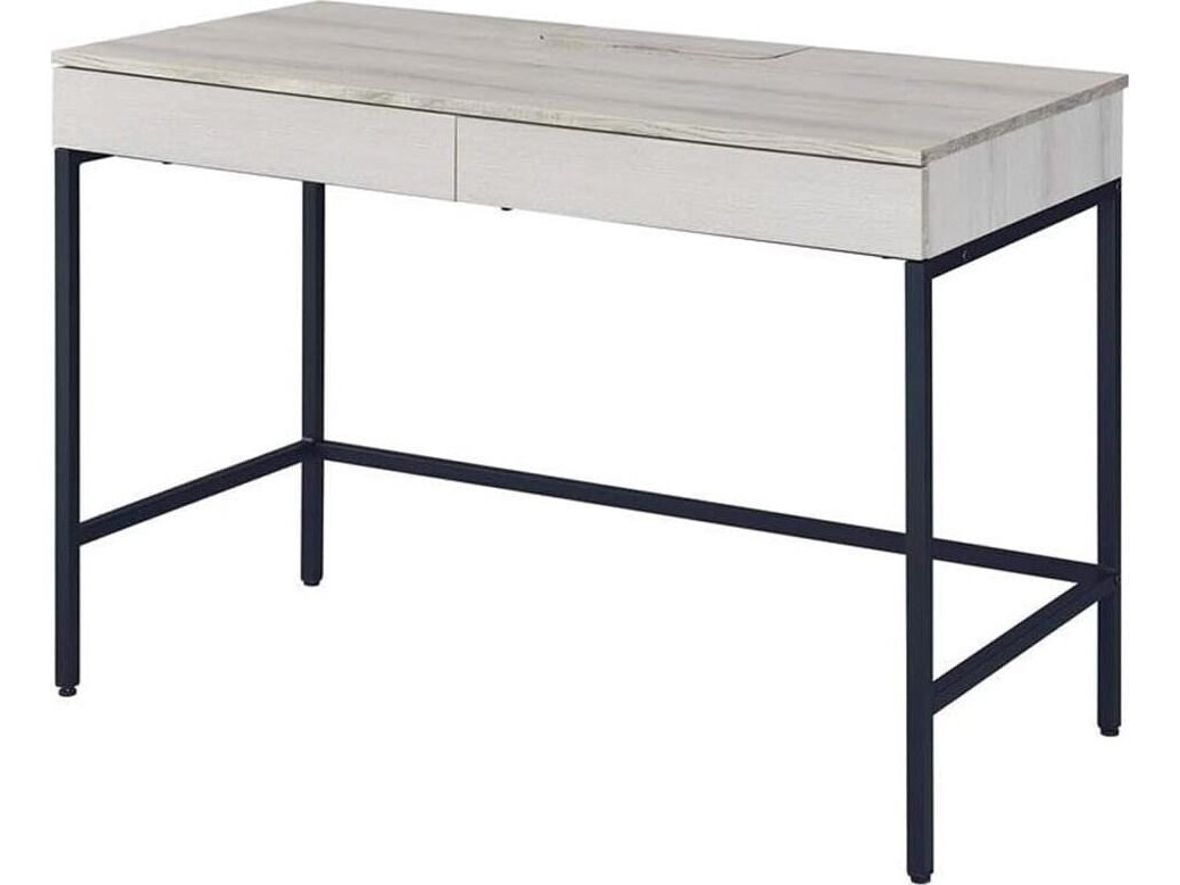 Wendral Natural Black Writing Desk