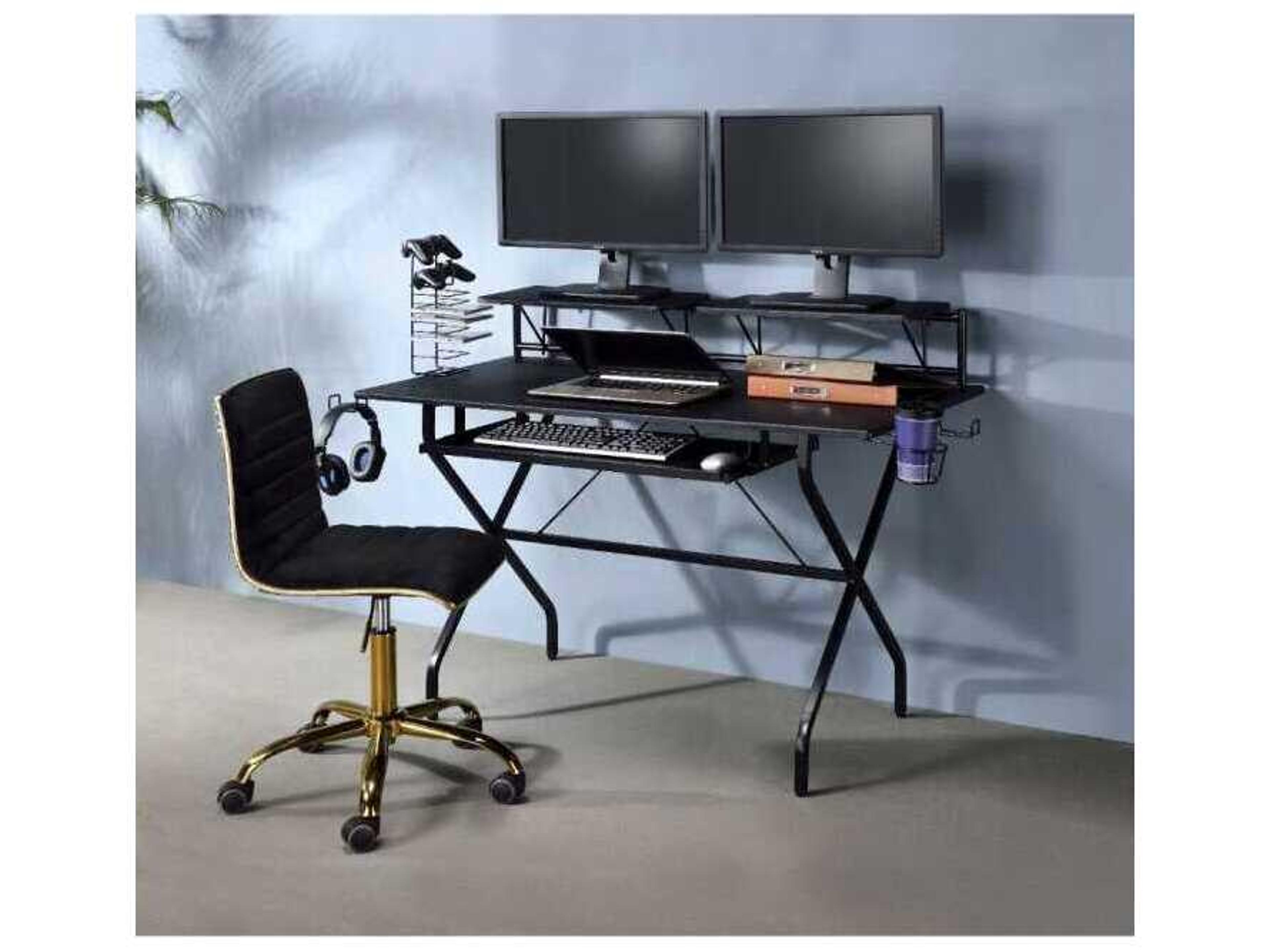 Acme Furniture Black Gaming Desk