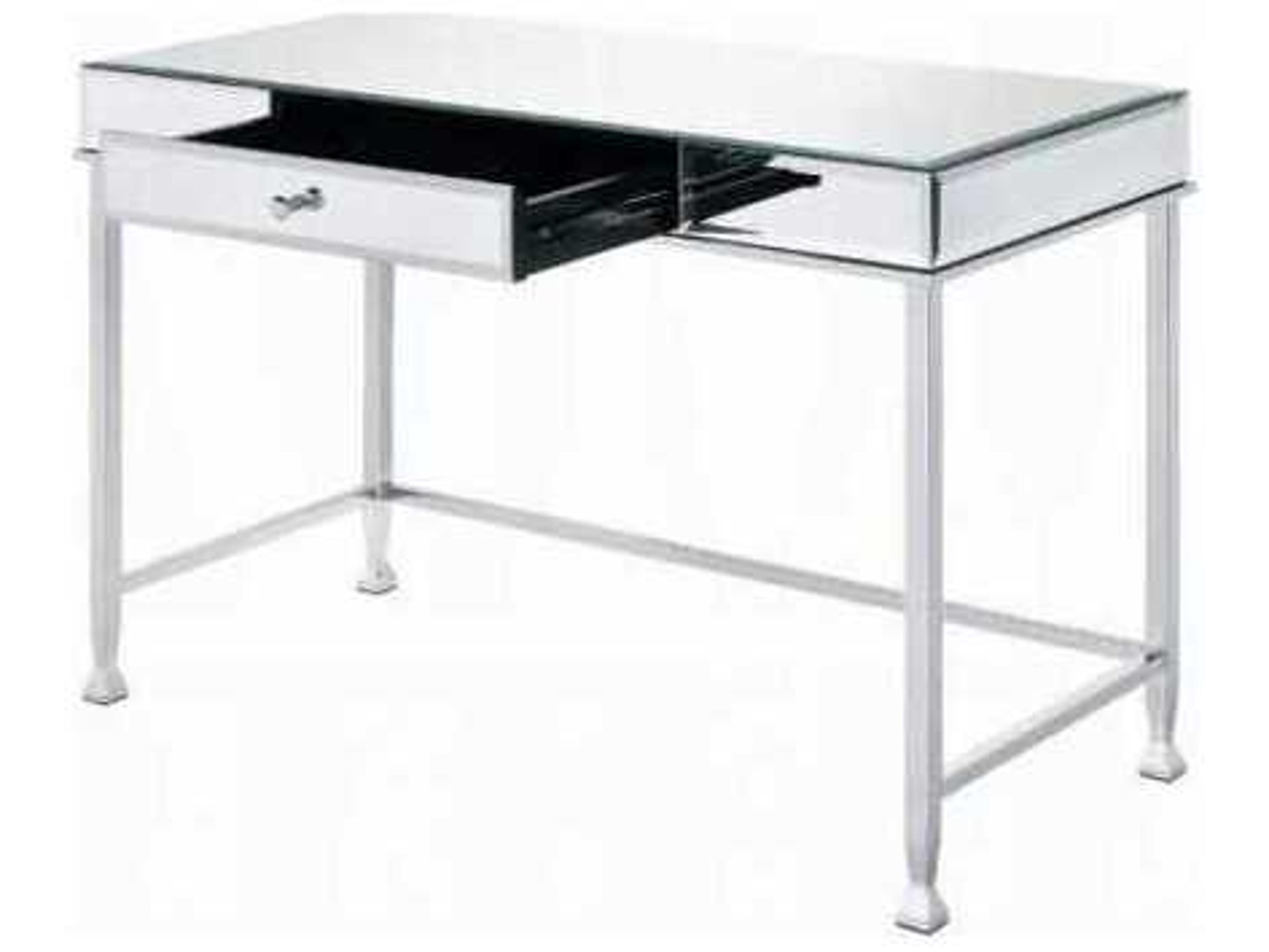 Acme Furniture Canine Mirrored And Chrome Writing Desk