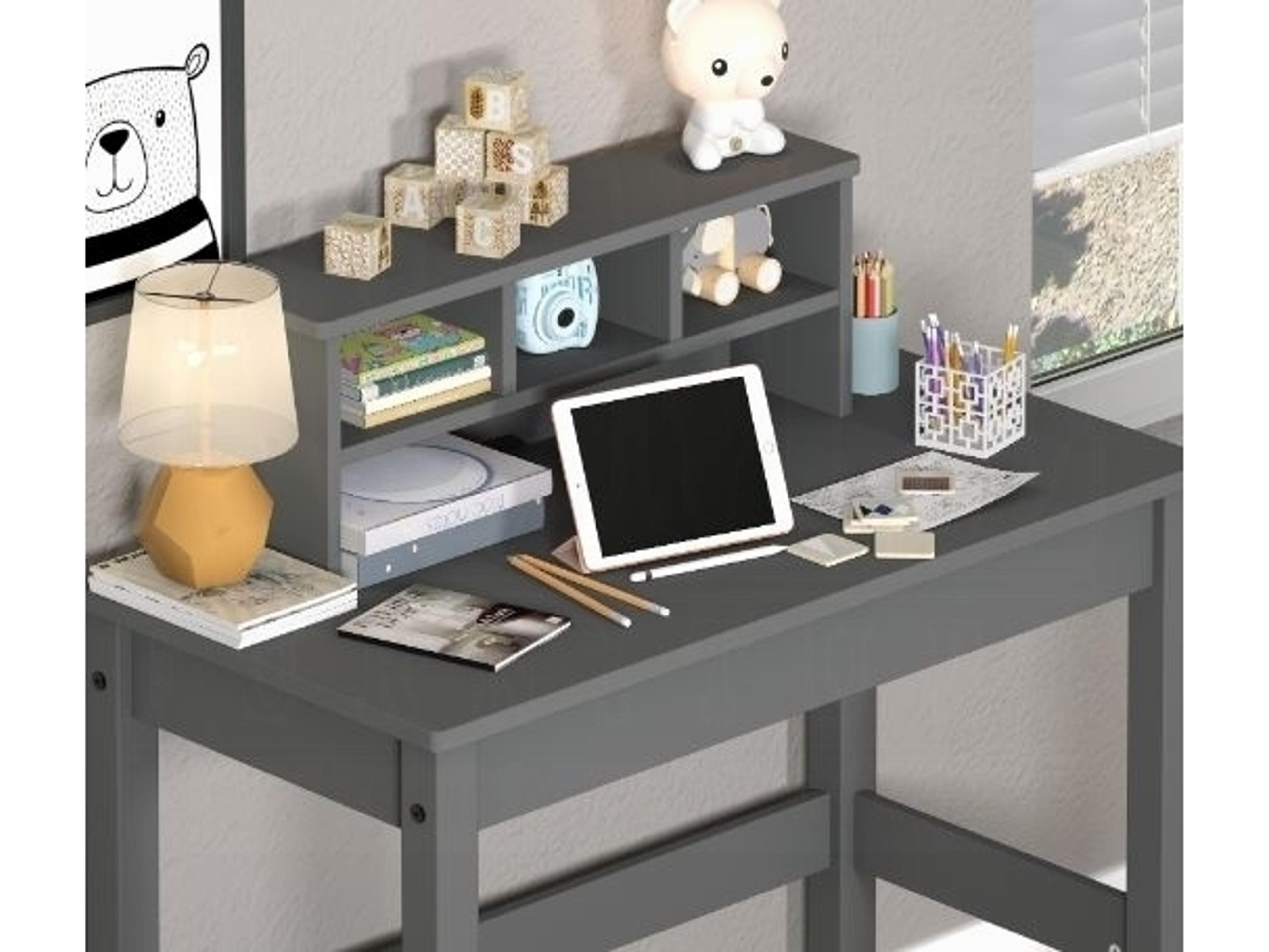 Acme Furniture Gray Pine Wood Writing Desk