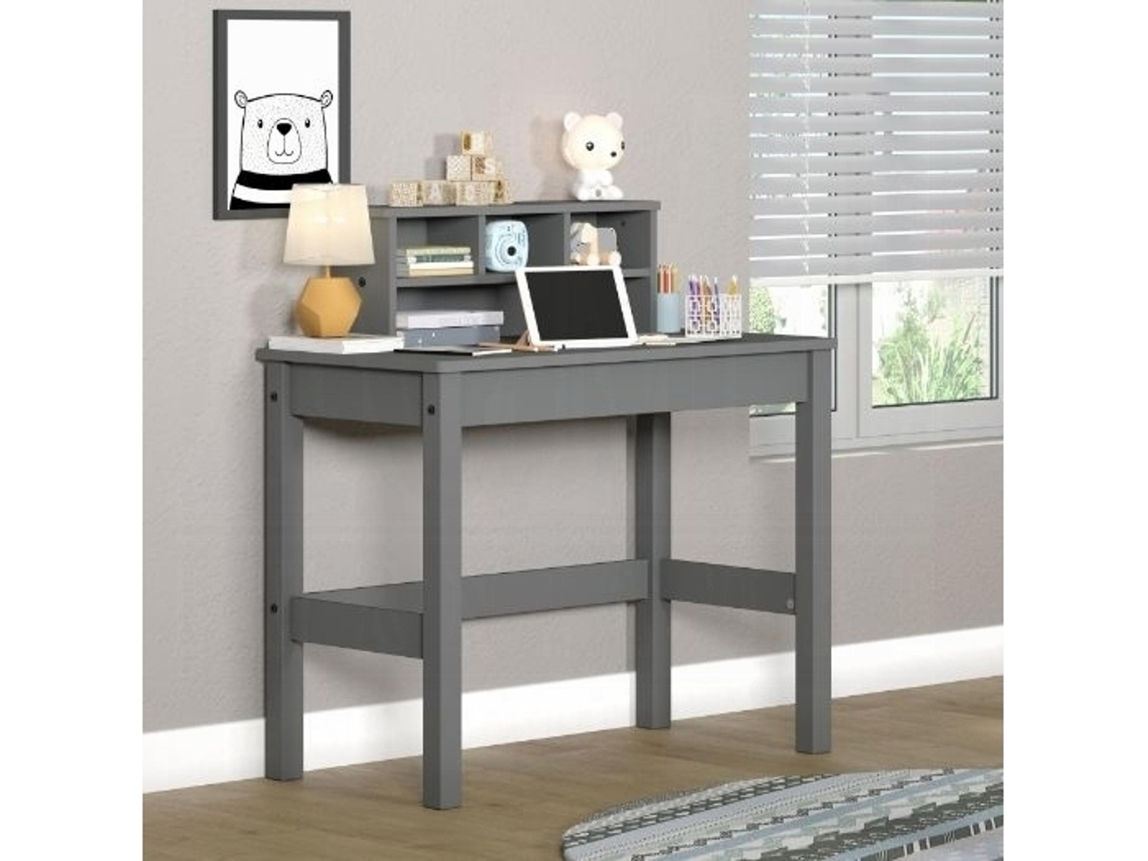 Acme Furniture Gray Pine Wood Writing Desk