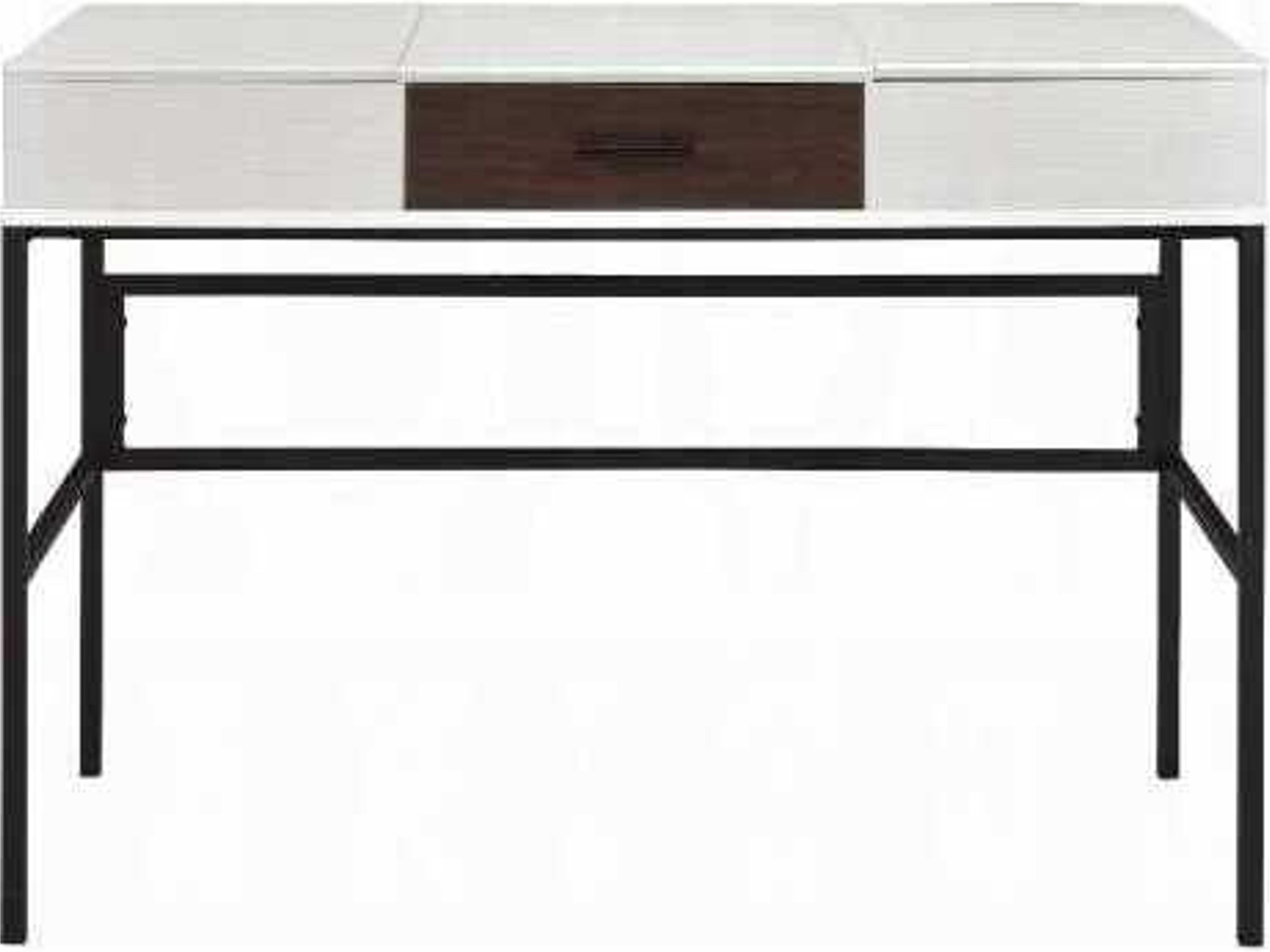 Acme Furniture Verster Natural Black White Writing Desk