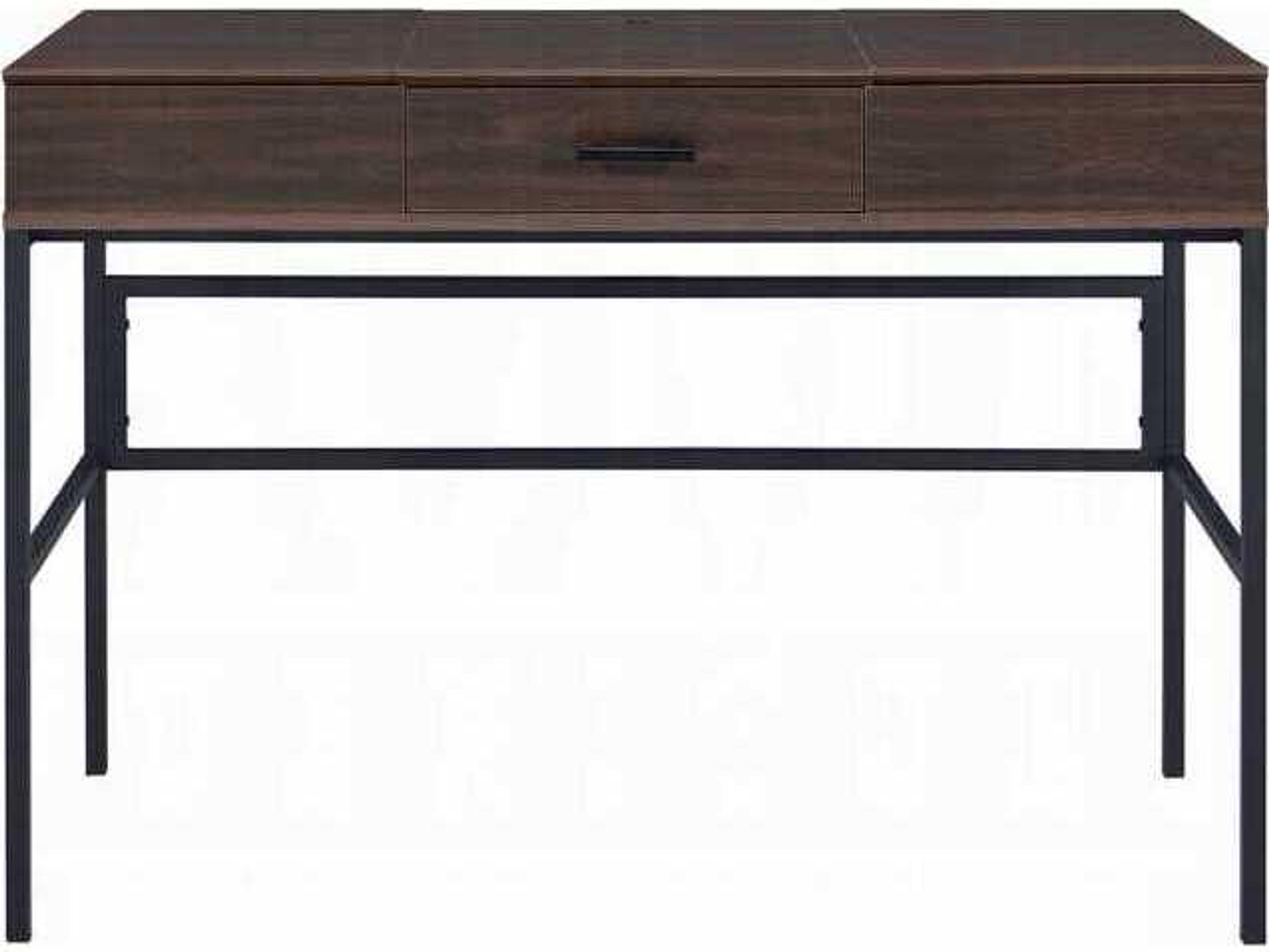Acme Furniture Verster Oak Black Brown Writing Desk