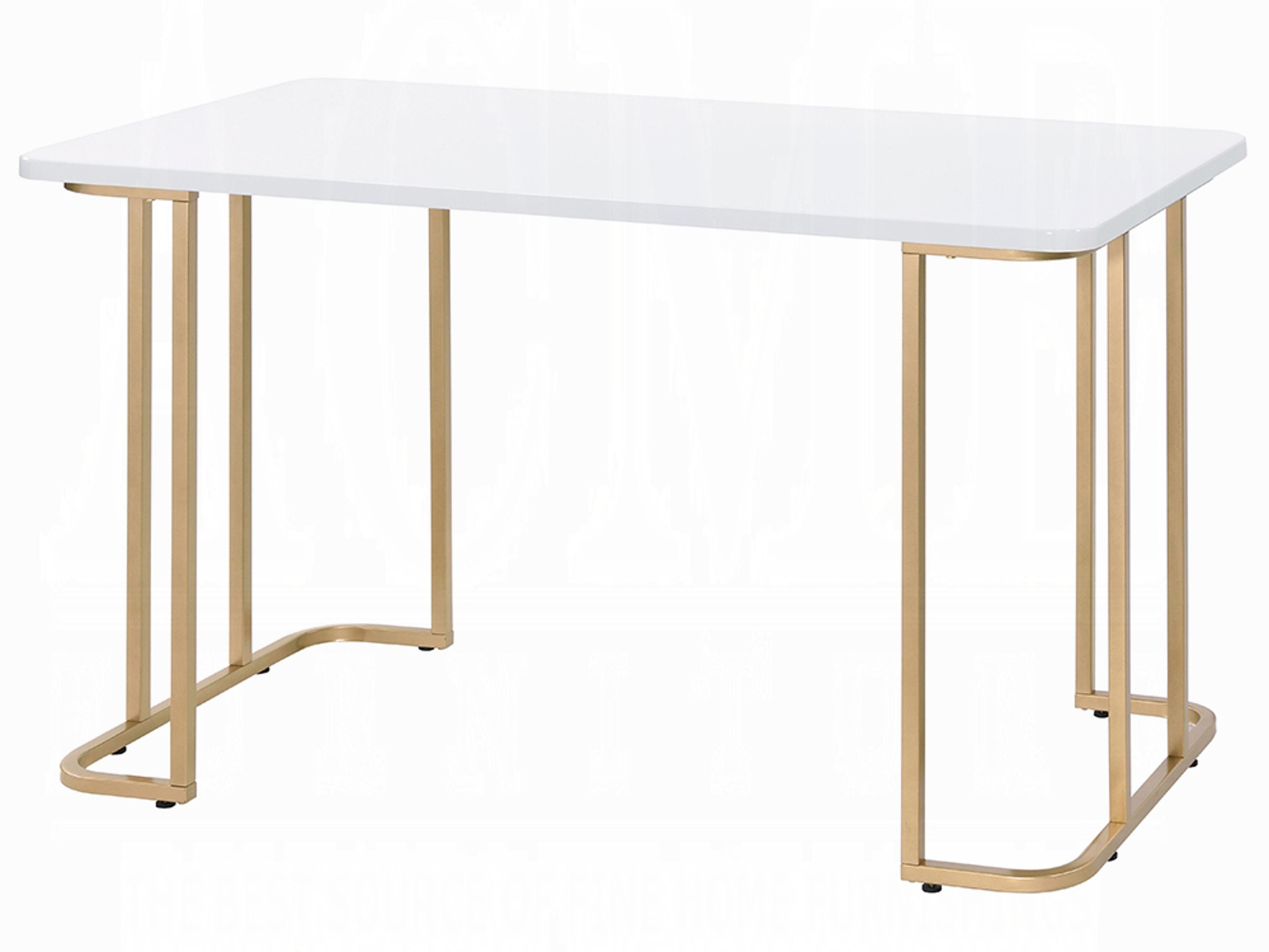 White Gold Writing Desk