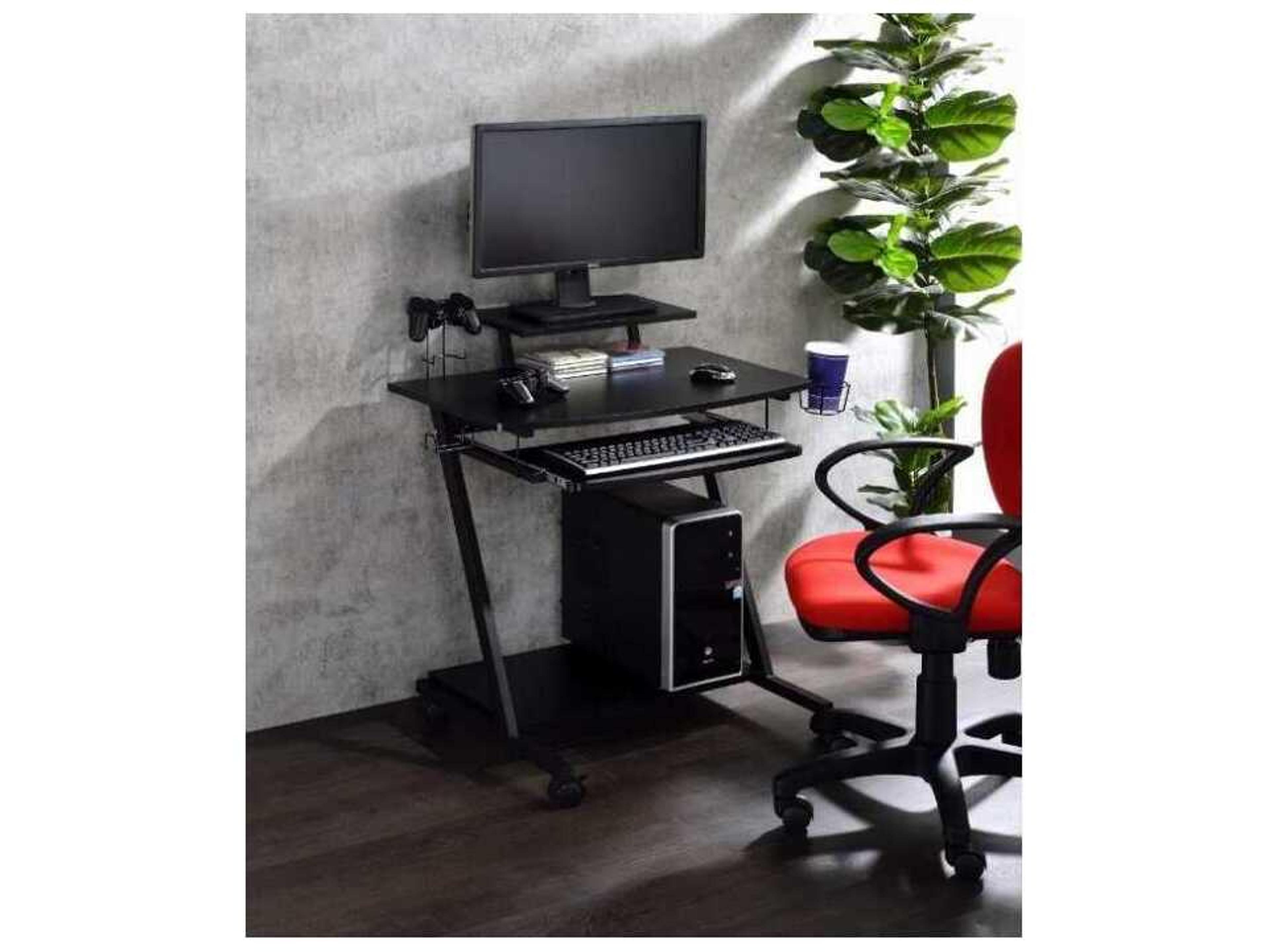 Acme Furniture Black Gaming Desk