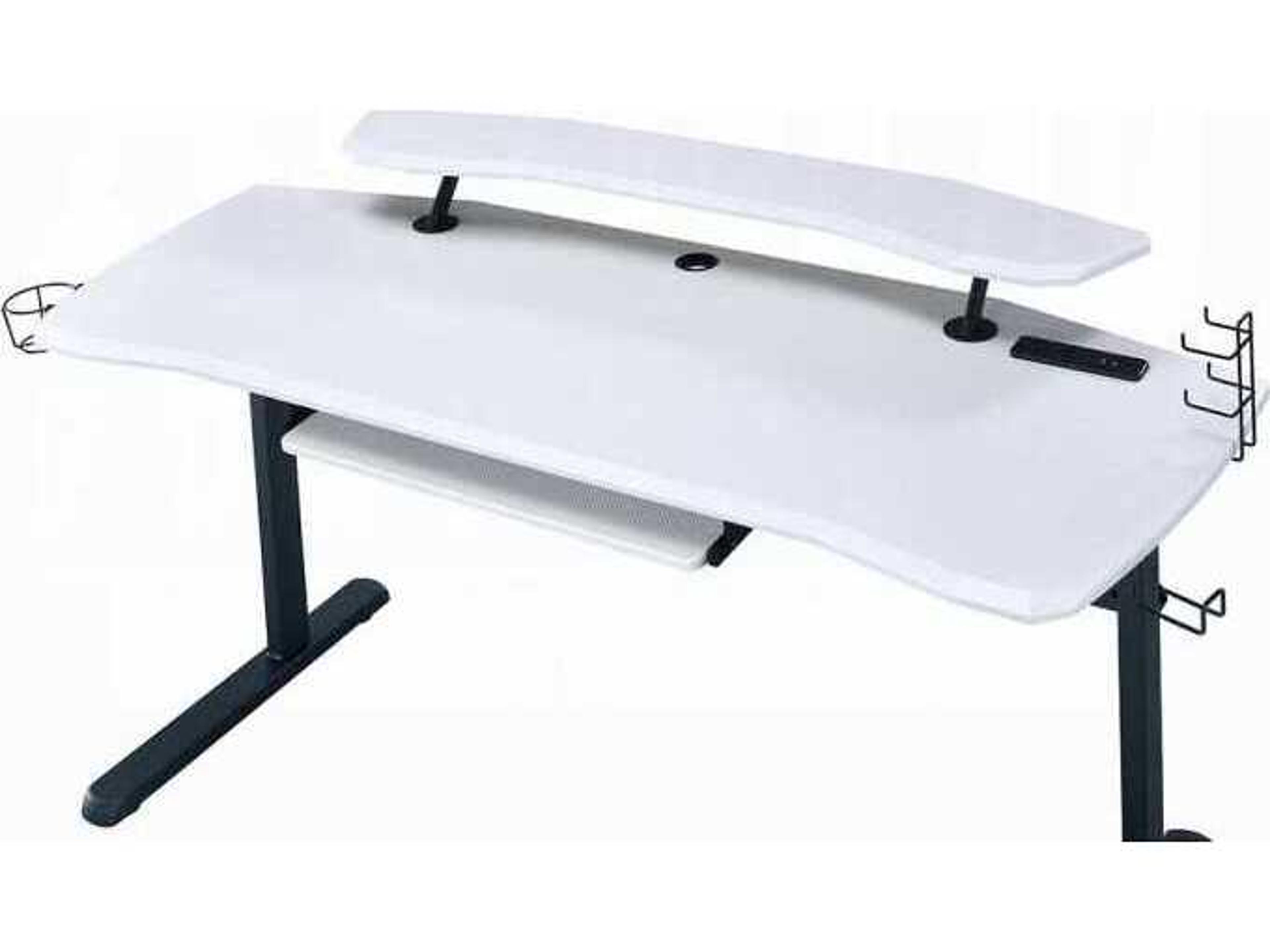Acme Furniture Black White Gaming Desk