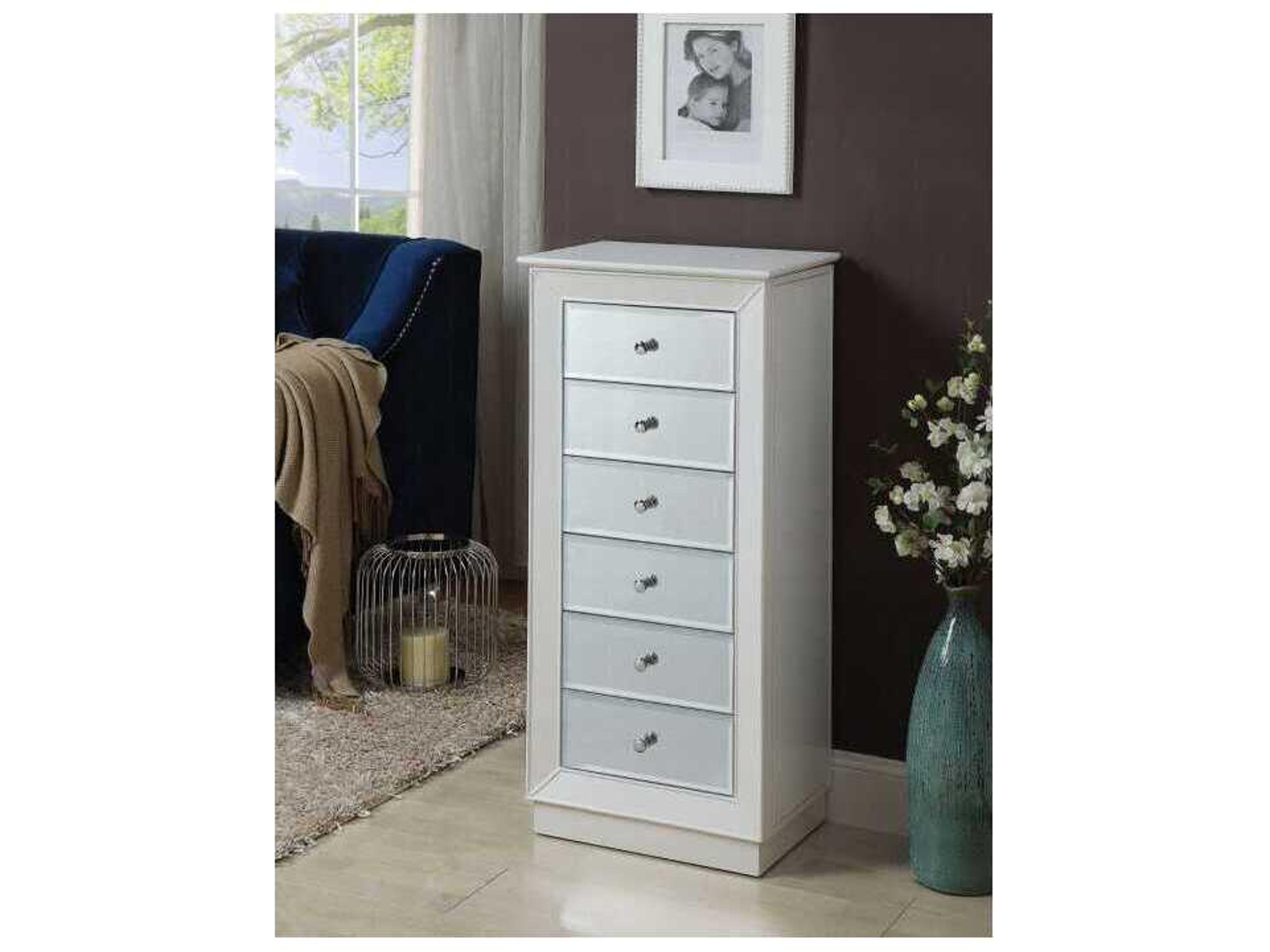 White Jewelry Armoire